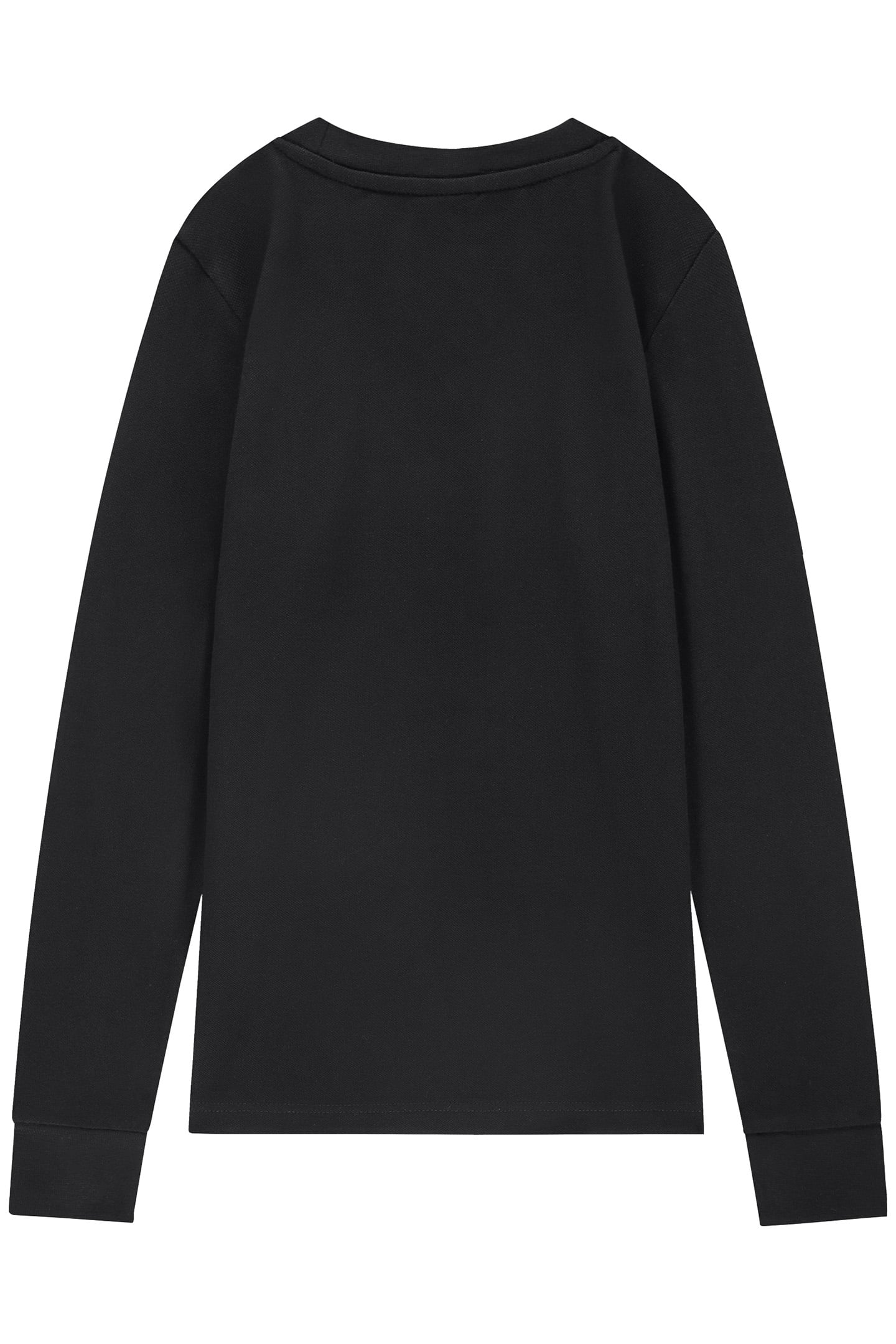 PIQUE LONGSLEEVE BLACK 2