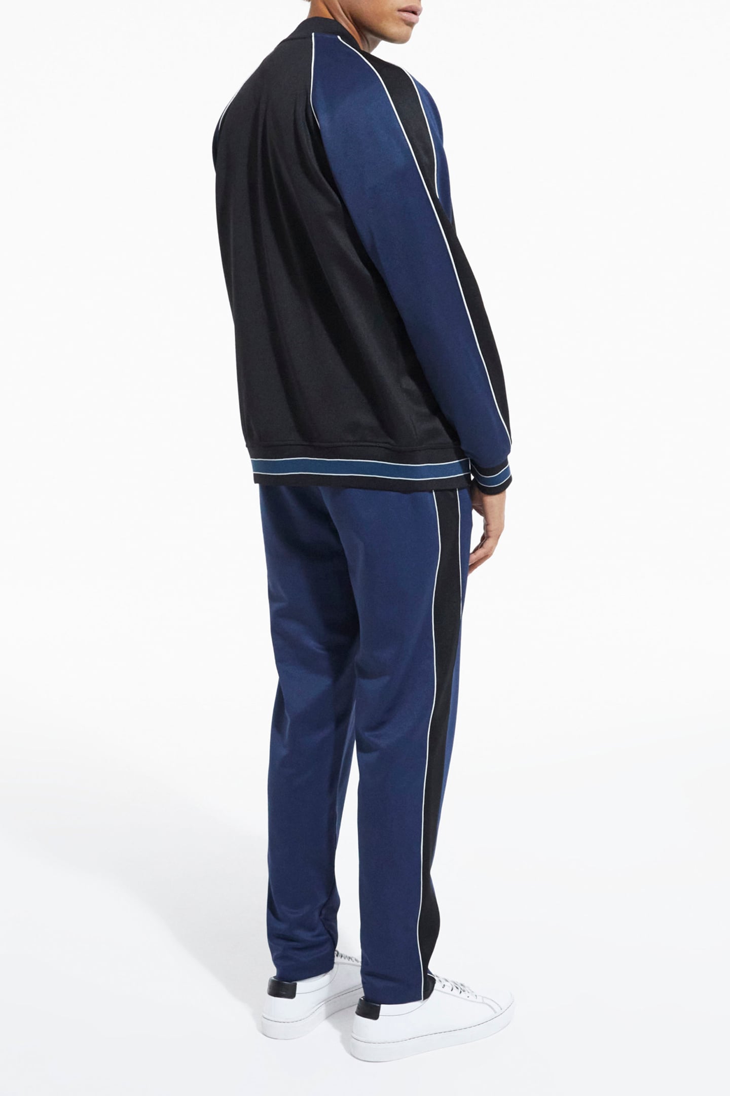 ZIP-UP SWEATSHIRT WITH RAGLAN SLEEVES NAVY 4