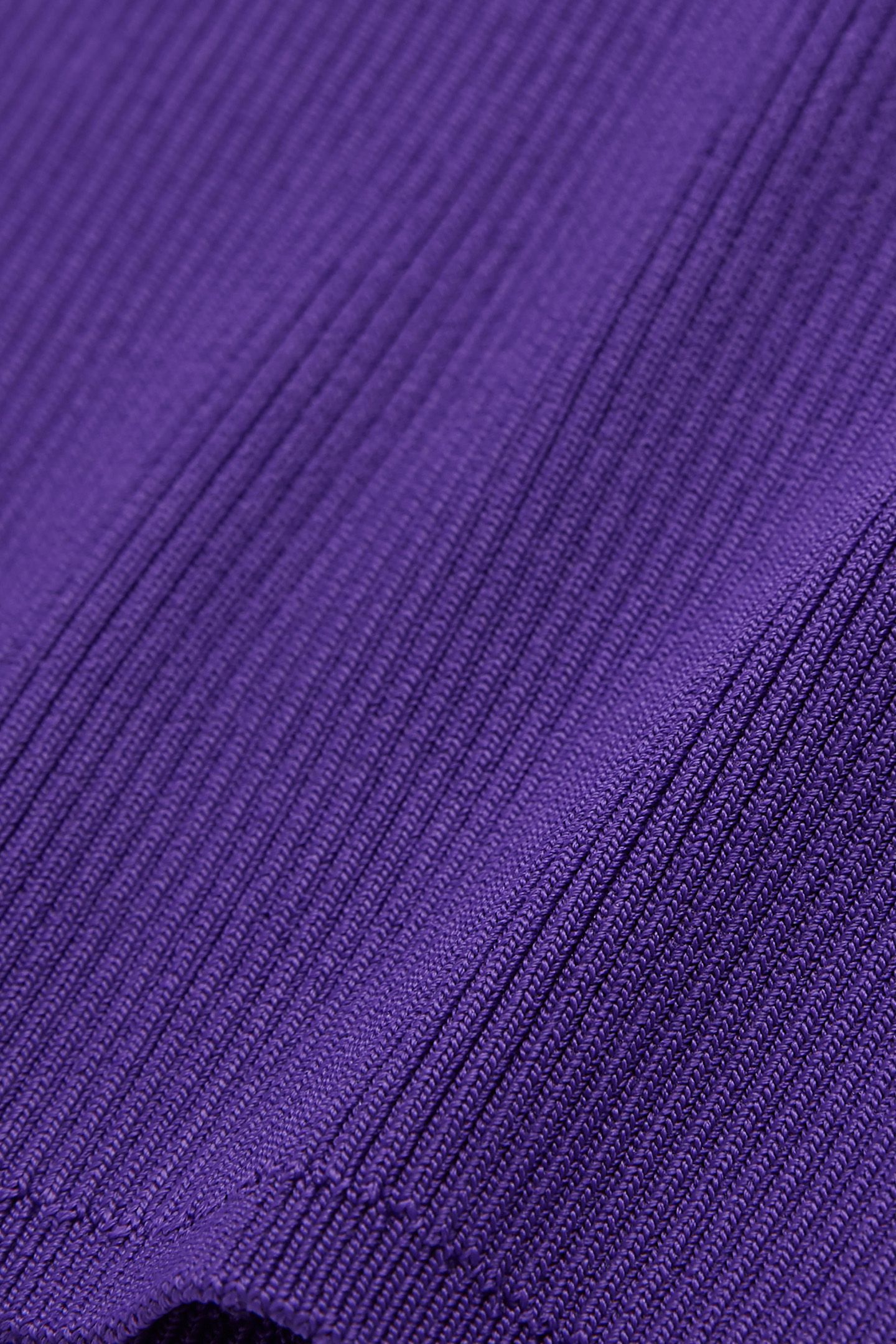 ROUND NECK LONG SLEEVE VISCOSE SWEATER PURPLE 2