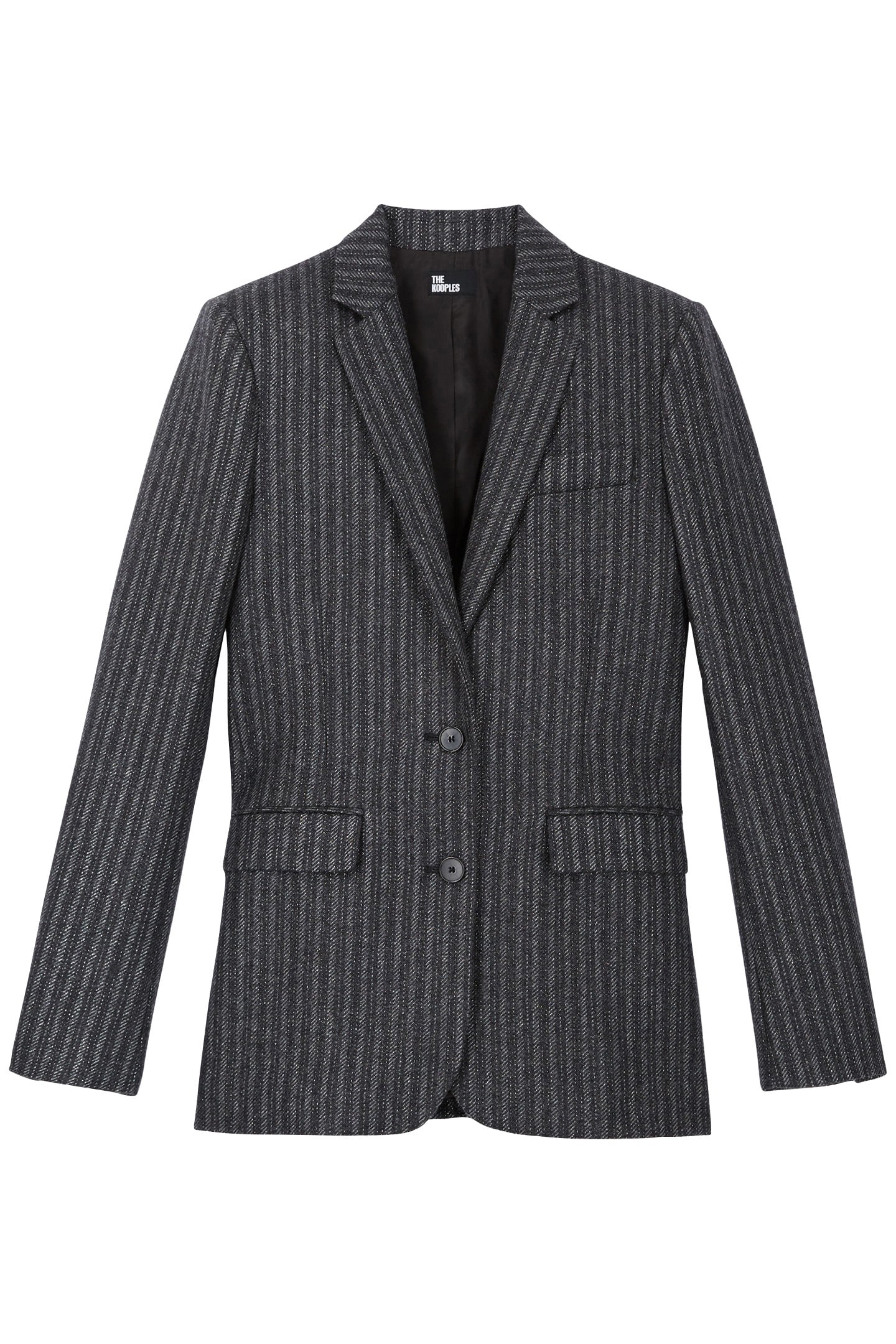 SINGLE CROSSED JACKET BLACK 3