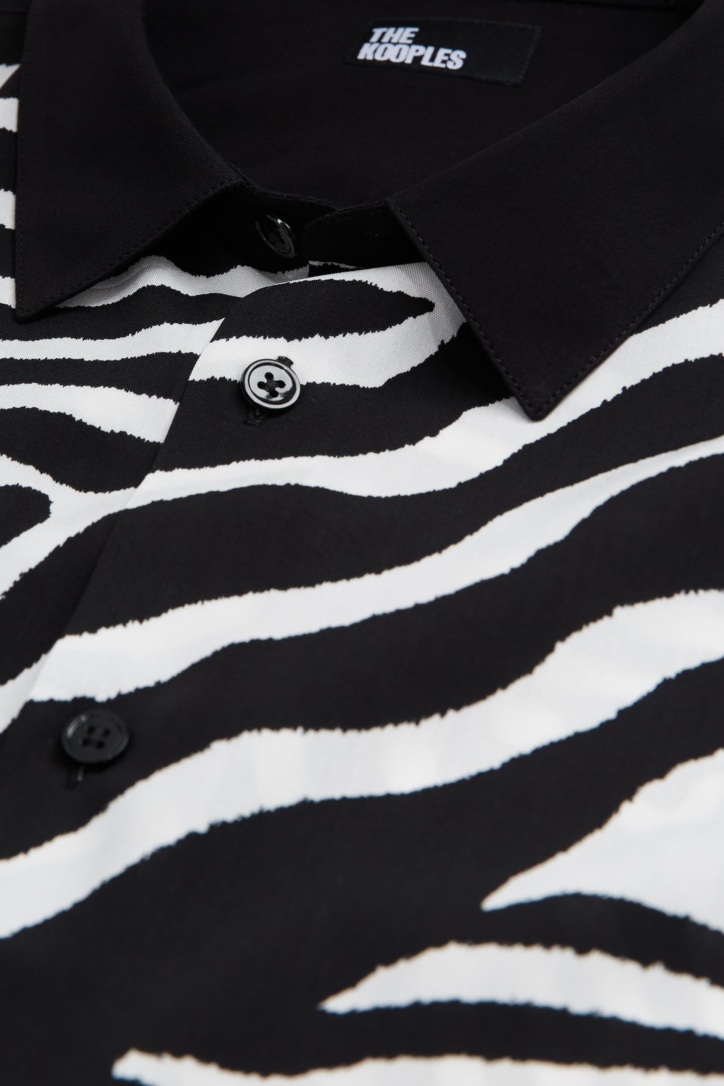 TWO-TONE ZEBRA PRINT CHEMISE BLACK WHITE 5