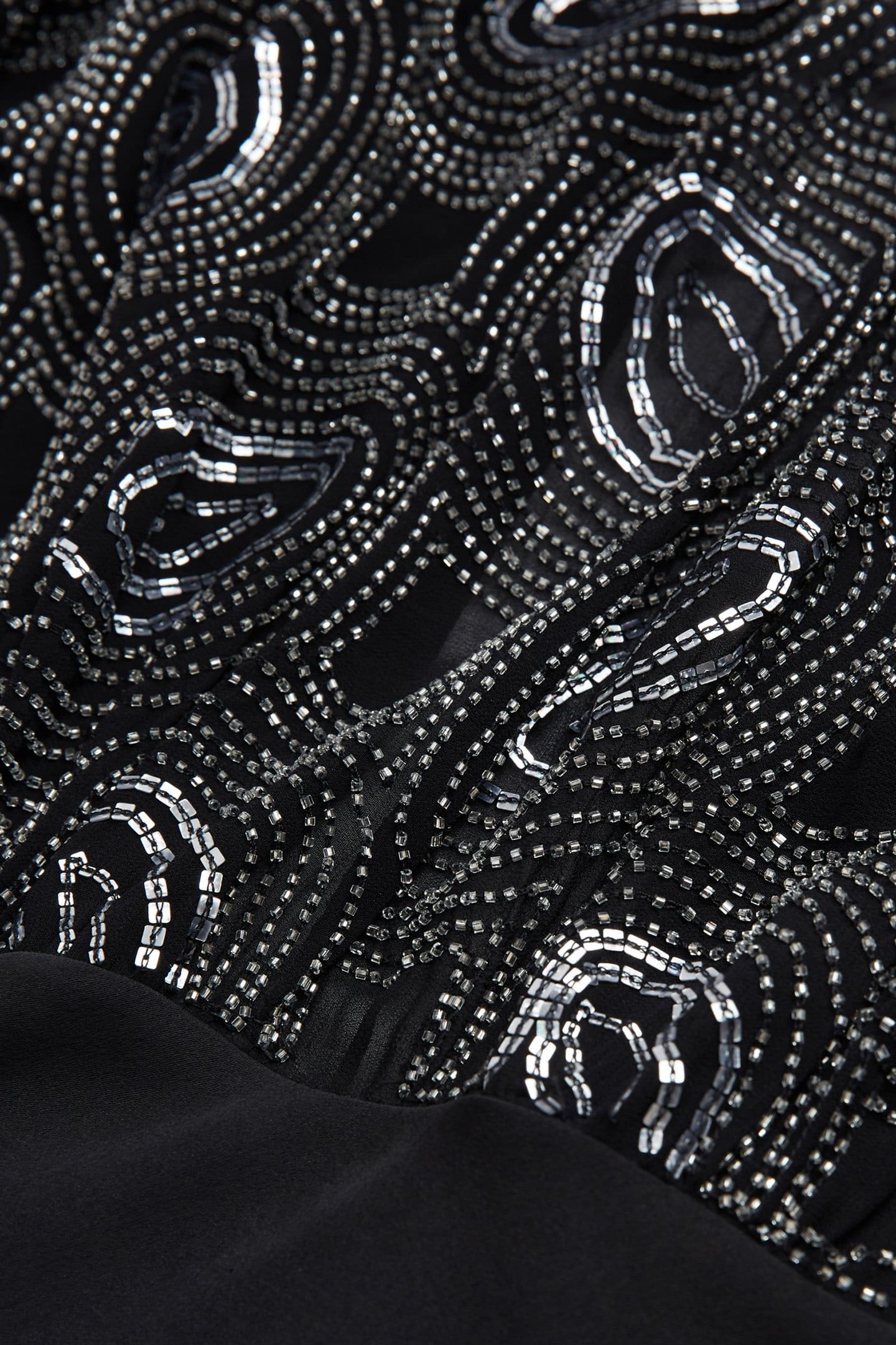 LONG DRESS WITH SHORT SLEEVES AND EMBROIDERY BLACK 2