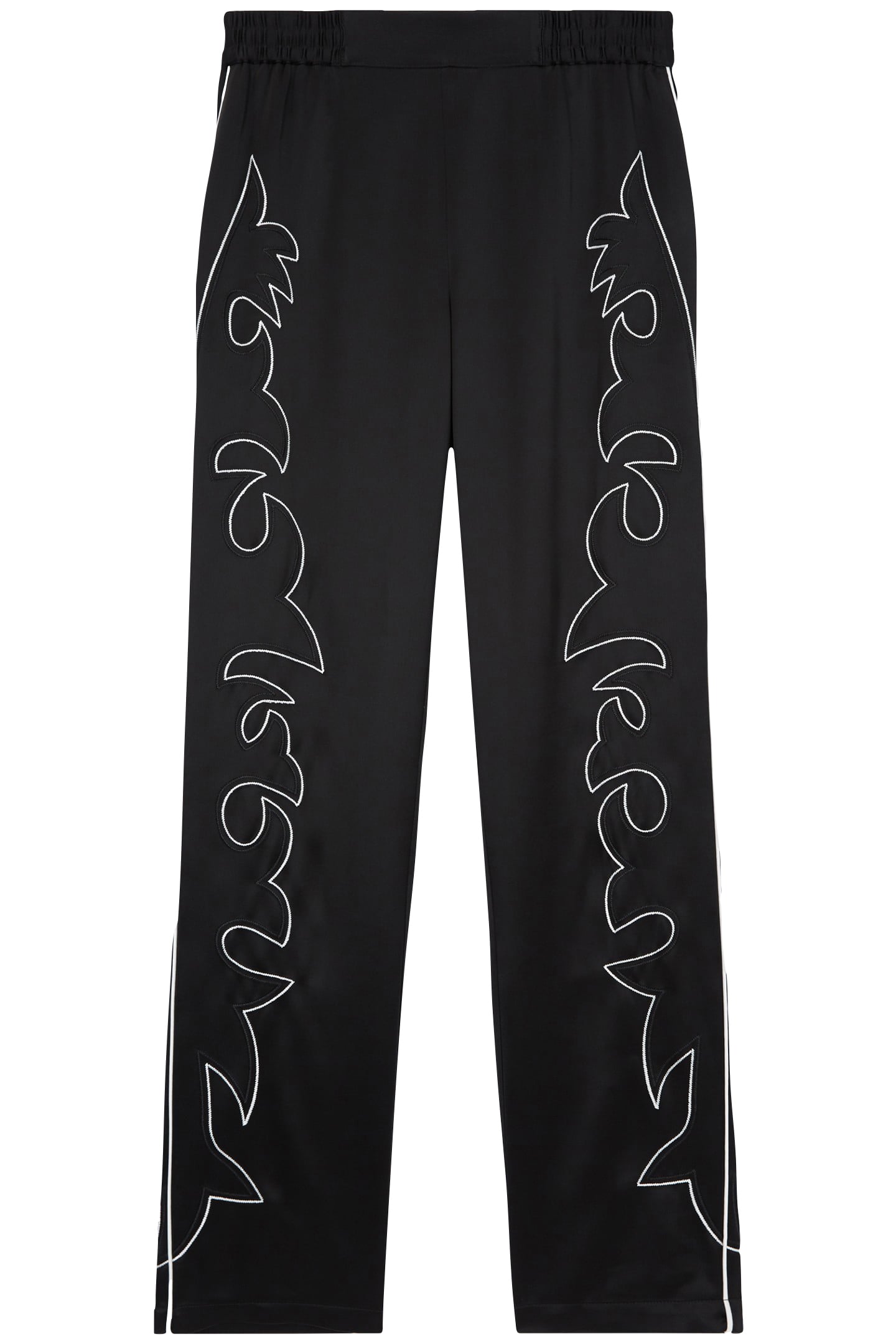 PANTS WITH ELASTICATED WAIST BLACK 3