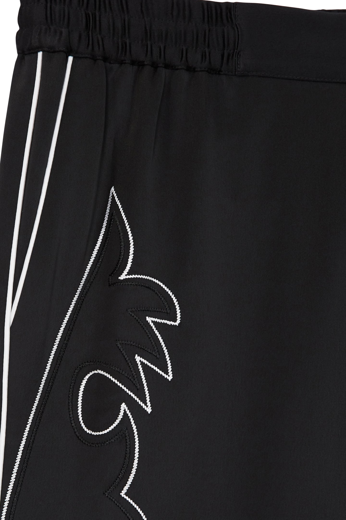 PANTS WITH ELASTICATED WAIST BLACK 6