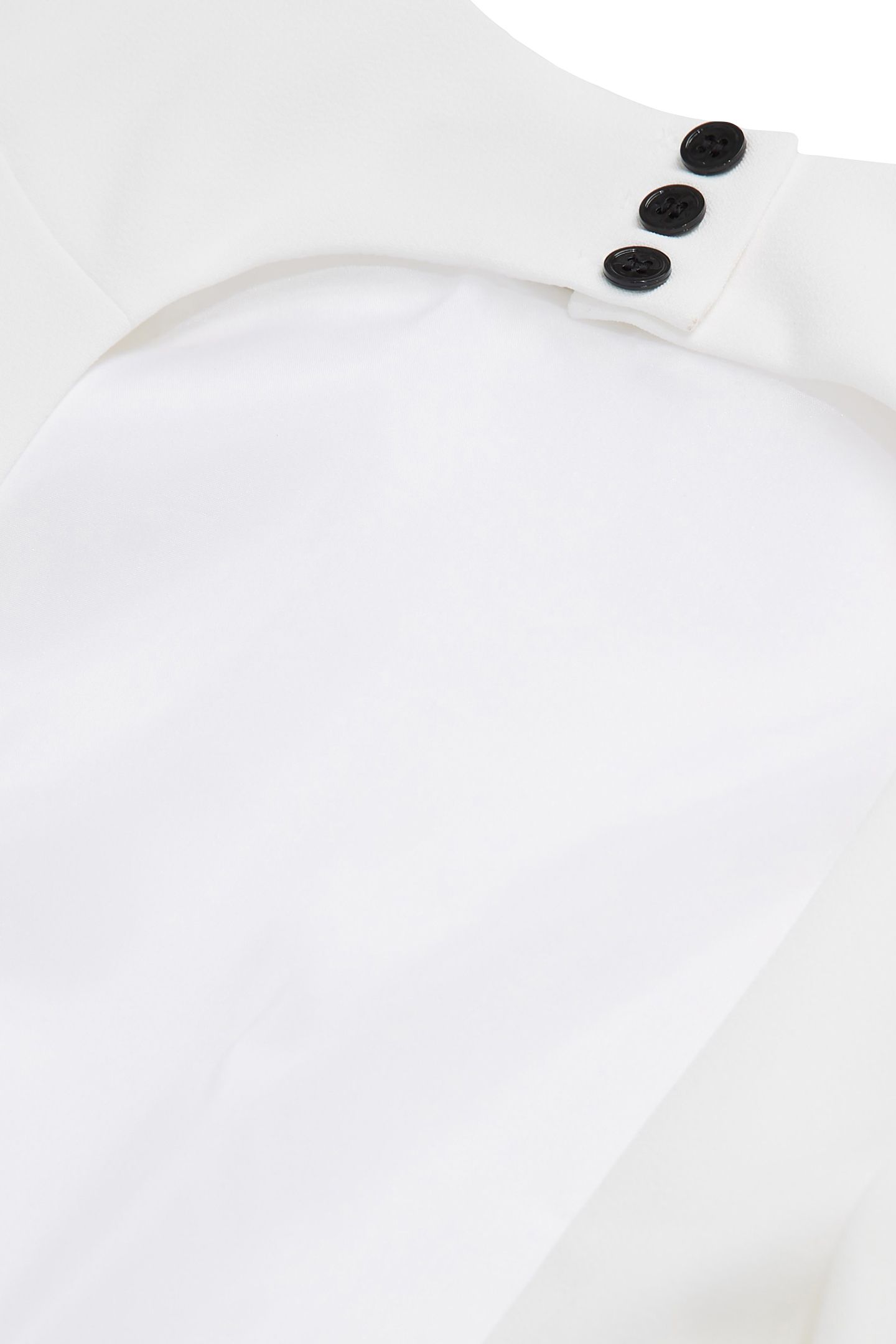 LONG-SLEEVED DRESS WITH FRILLS WHITE 7