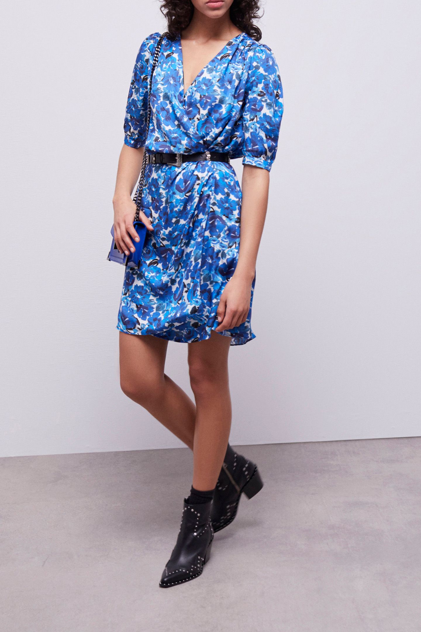 SHORT SLEEVE DRESS BLUE WHITE 4