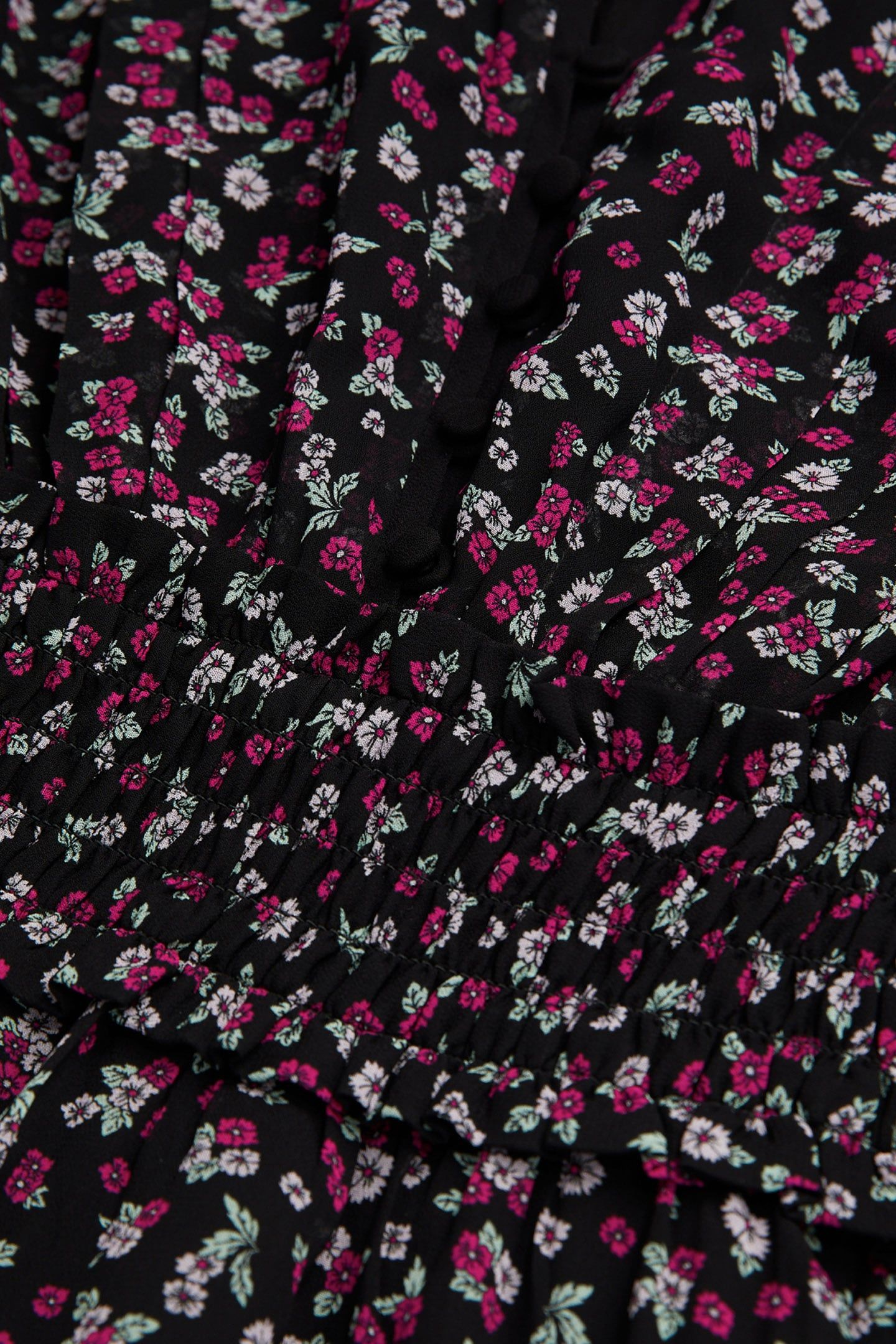 SHORT DRESS WITH 3/4 SLEEVES BLACK/PINK 7