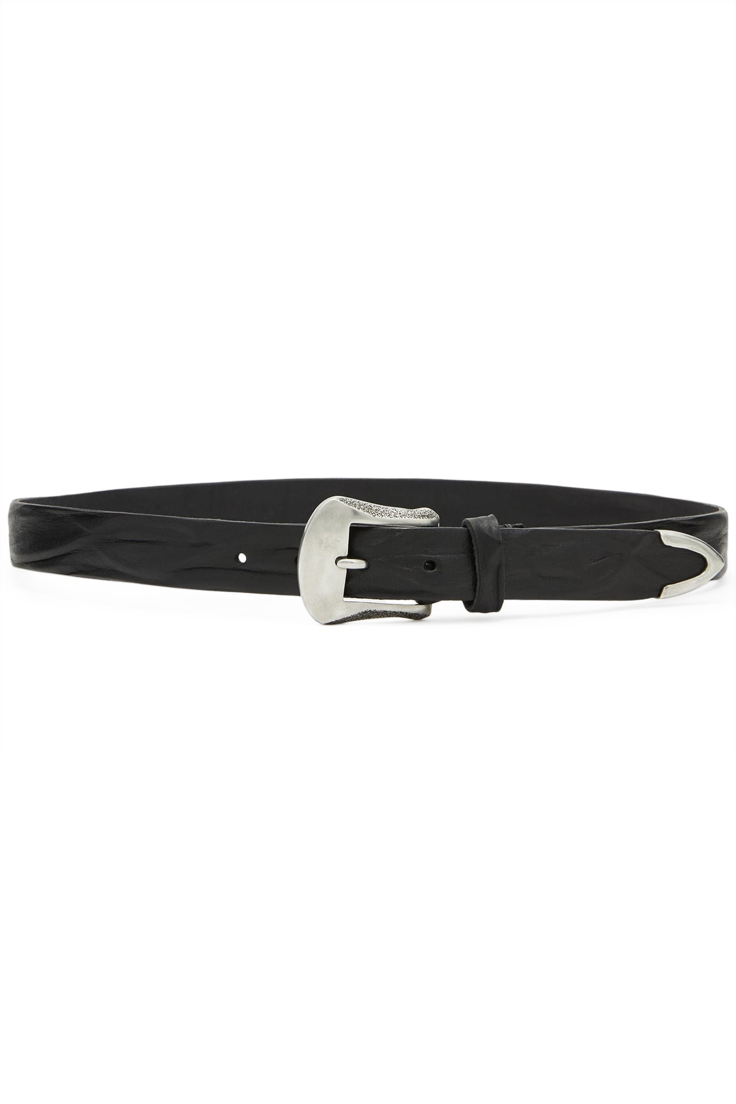 BUCKLE: NOVA JV52- PEWTER- WESTERN BUCKL BLACK 1