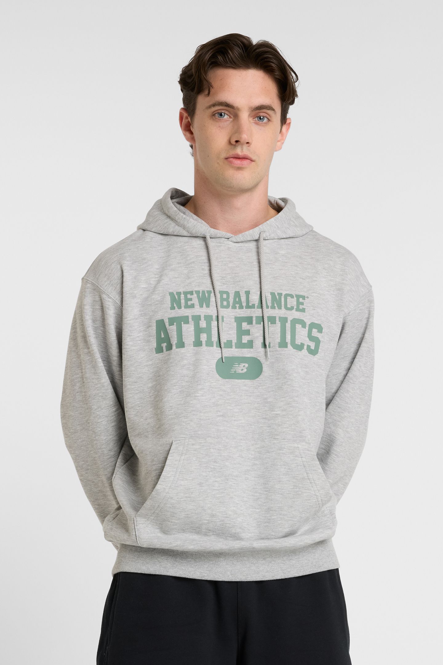 HERITAGE FRENCH TERRY GRAPHIC ATHLETIC GREY 1