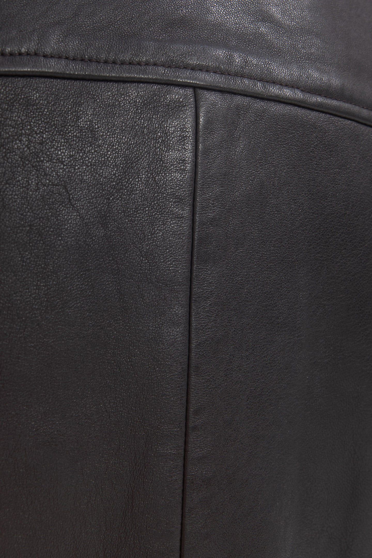BLACK COFFEE CERTIFIED LEATHER AVIATOR JACKET 7