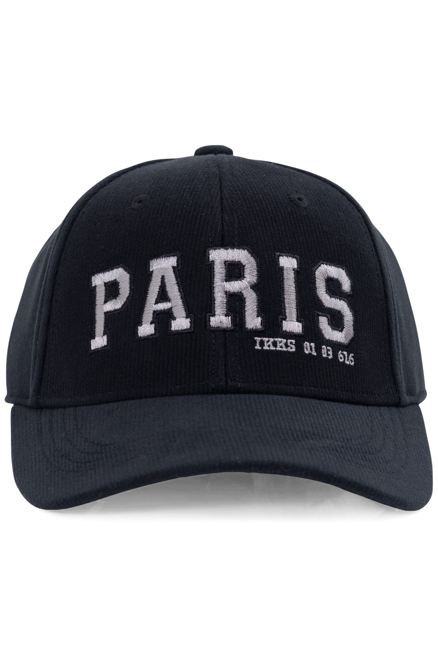 EMBROIDERED CORDUROY NAVY CAP 1