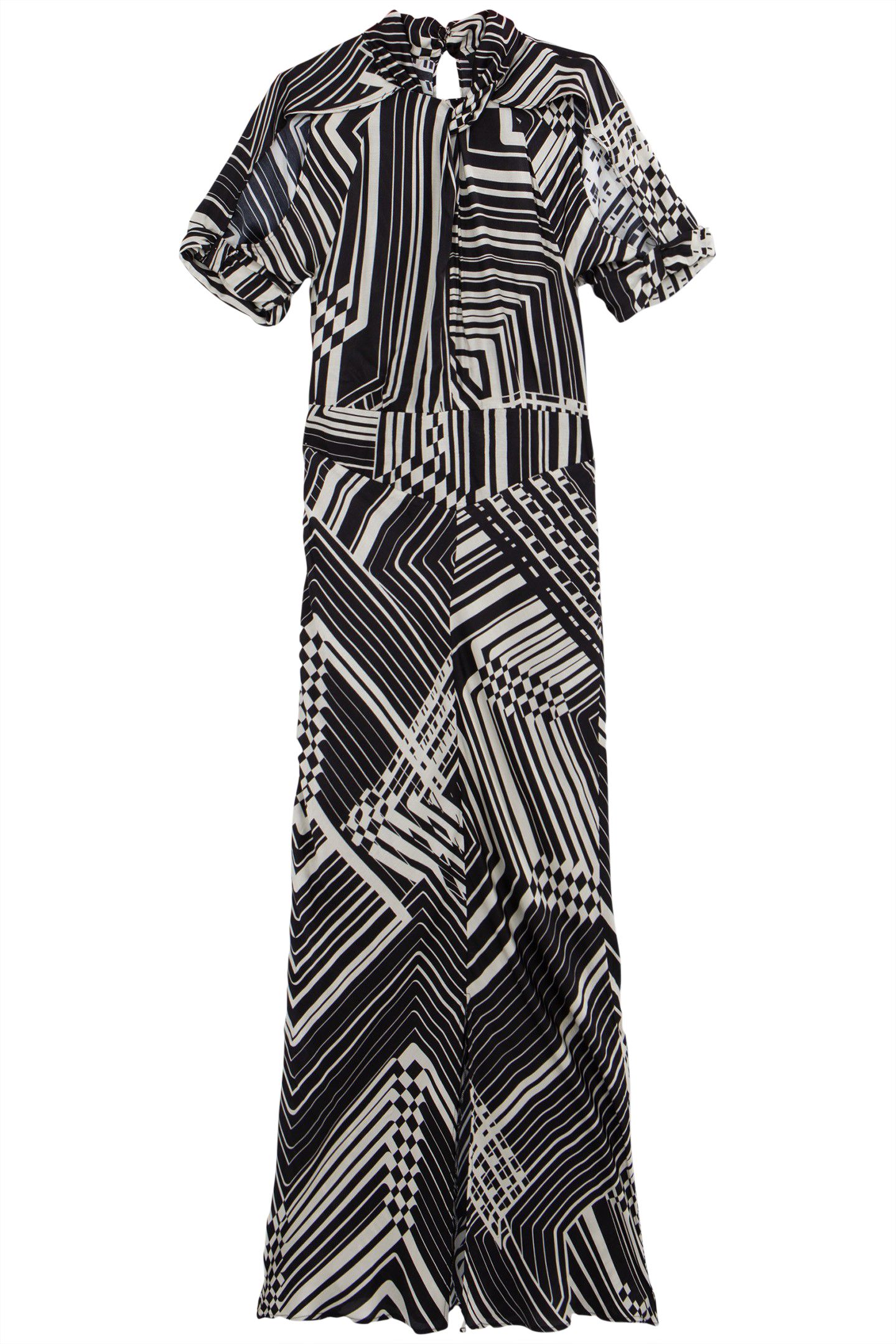 PURE EDITION-BLACK ART DECO LONG DRESS 3