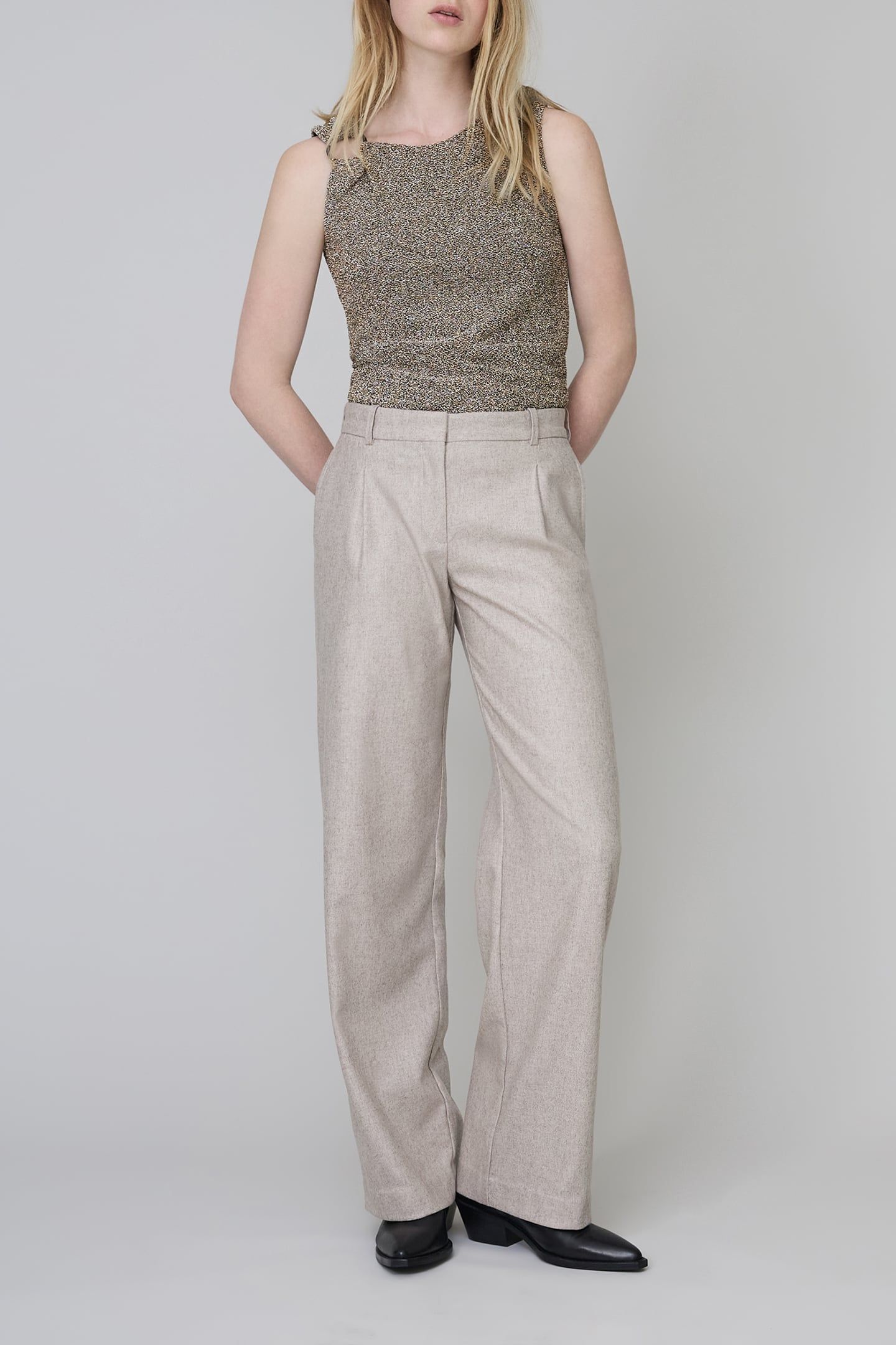 PURE EDITION-ASYMMETRICAL LUREX MESH  TOP 3