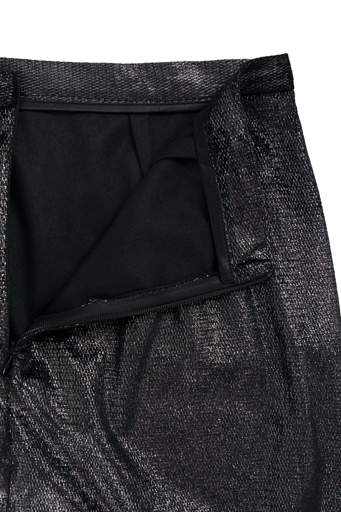 SILVER VELVET MIDI SKIRT 8