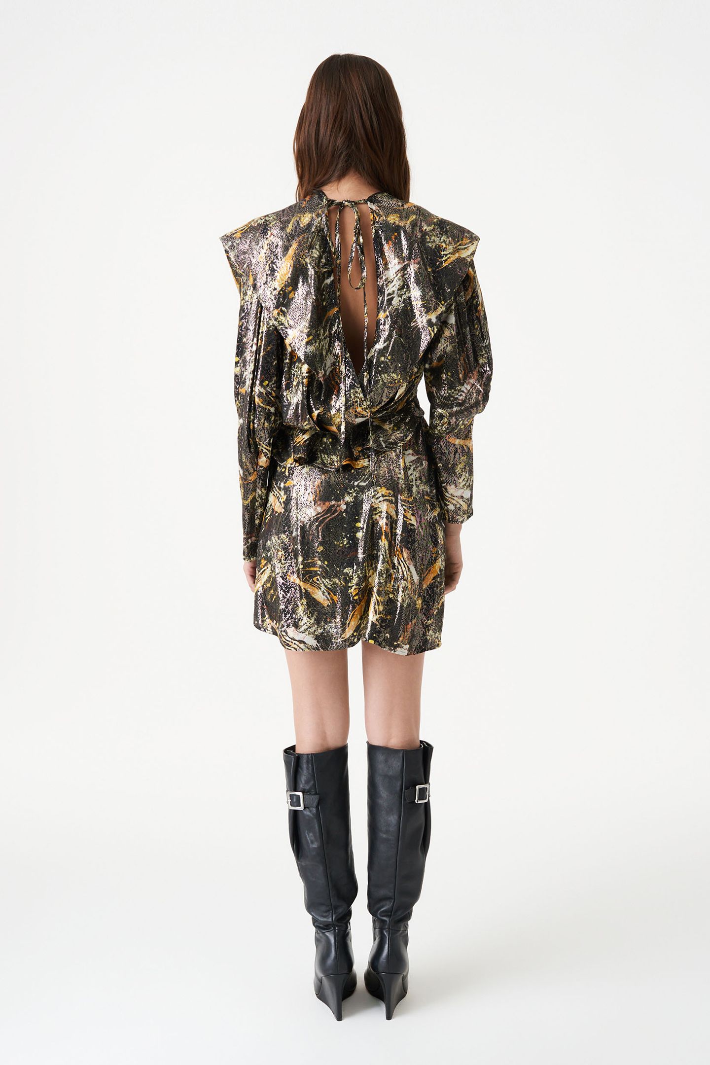 KANTER DRESS BLACK/GOLD 3