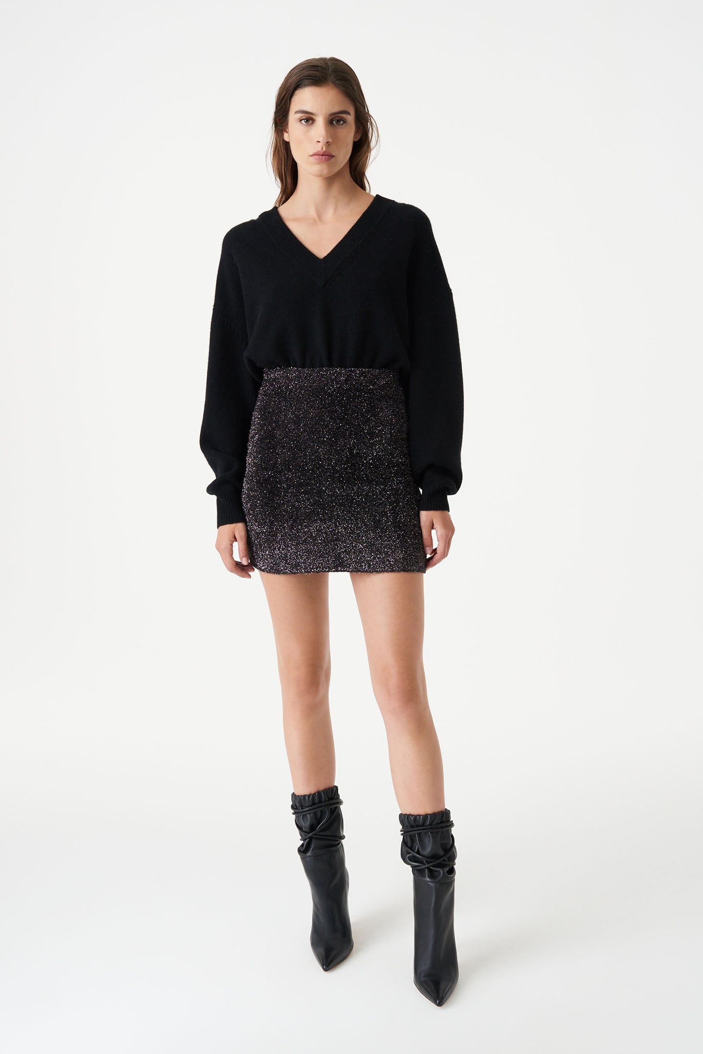 CHRIS SKIRT BLACK/SILVER 3