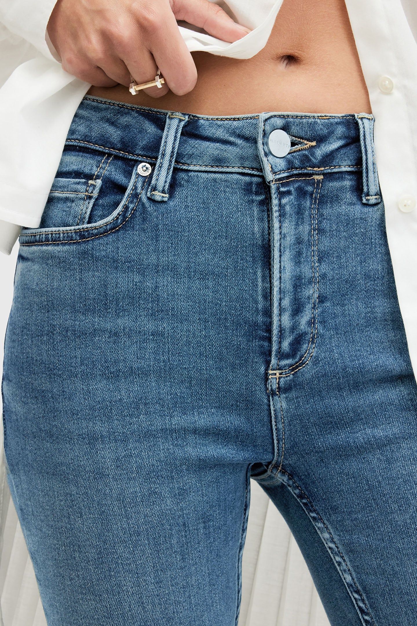 DAX ASYM HEM JEAN HUNTER BLUE 7