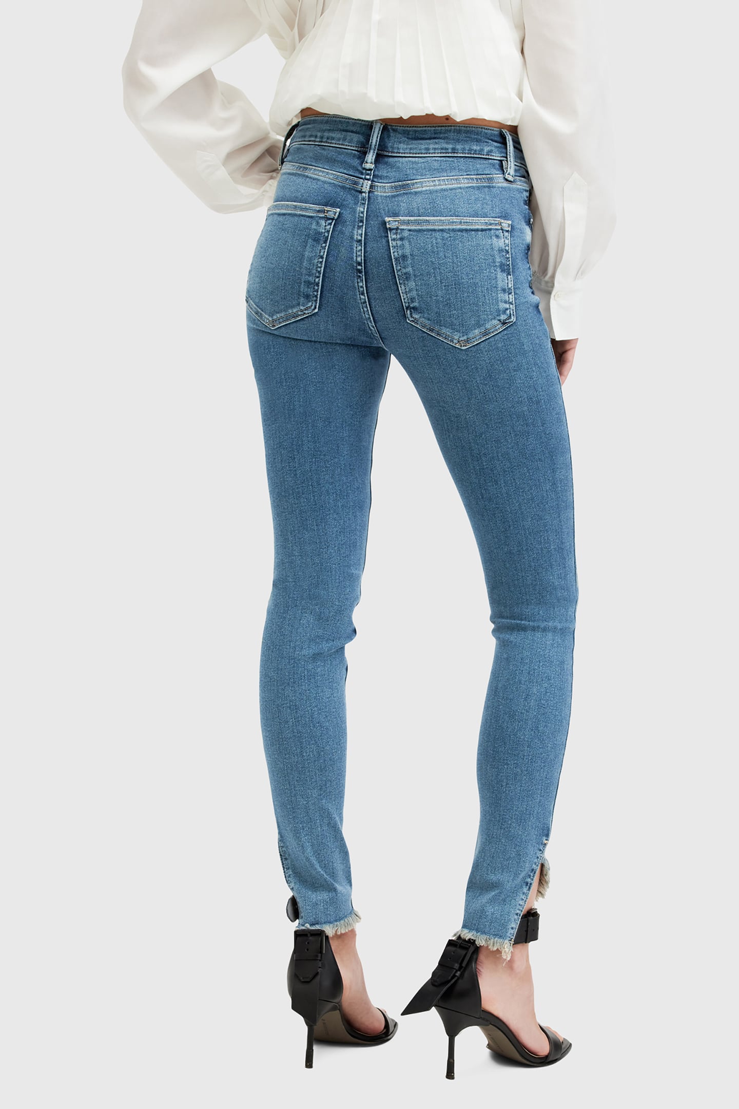 DAX ASYM HEM JEAN HUNTER BLUE 2
