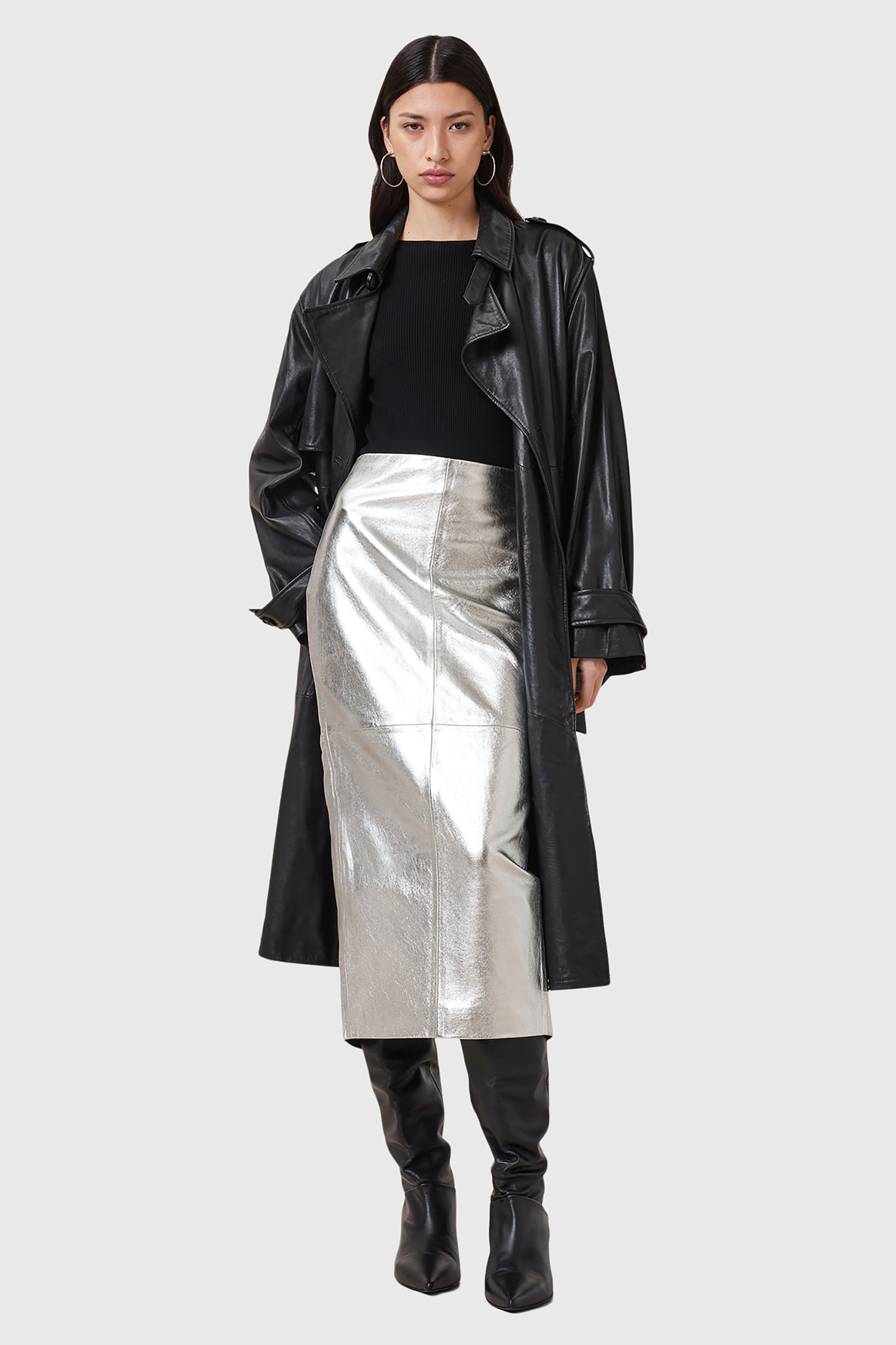 RENAI PENCIL SKIRT SILVER 6