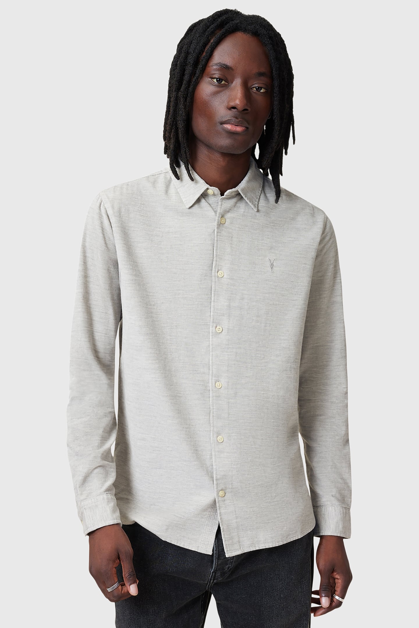 LORELLA LS SHIRT WHISPER GREY 1