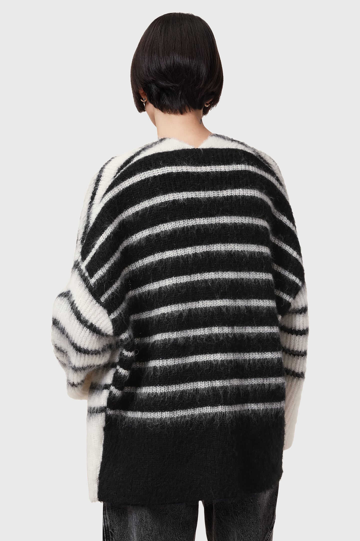 RIGA CARDIGAN CHALK WHITE/BLACK 2