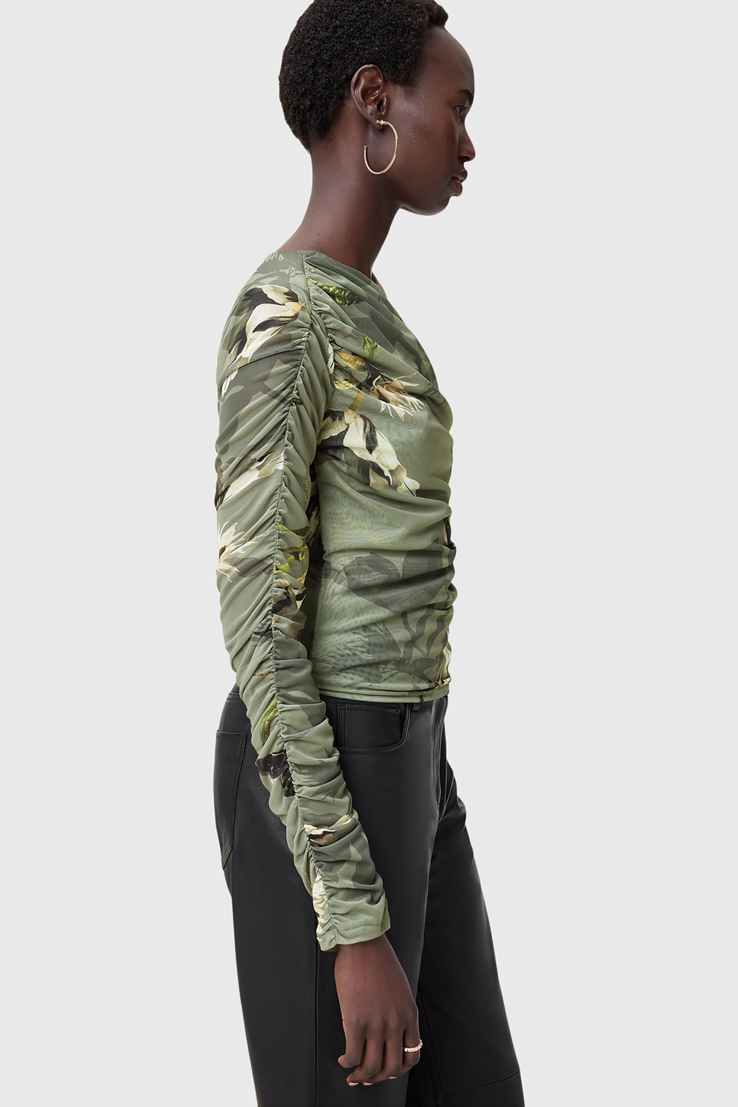 HANAKO MESH TOP EMERGE OLIVE GREEN 6