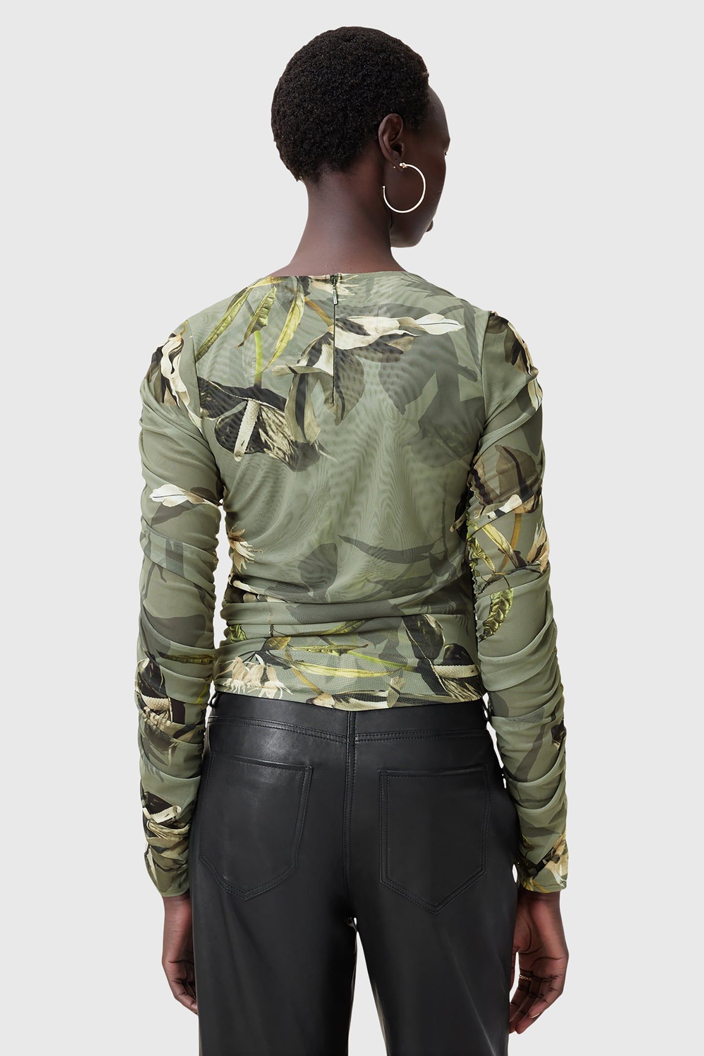 HANAKO MESH TOP EMERGE OLIVE GREEN 2