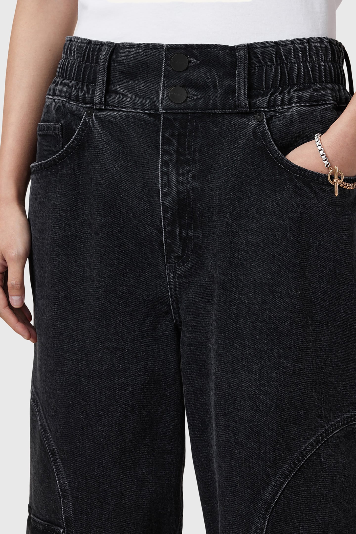 DAISY MAE JEAN WASHED BLACK 8