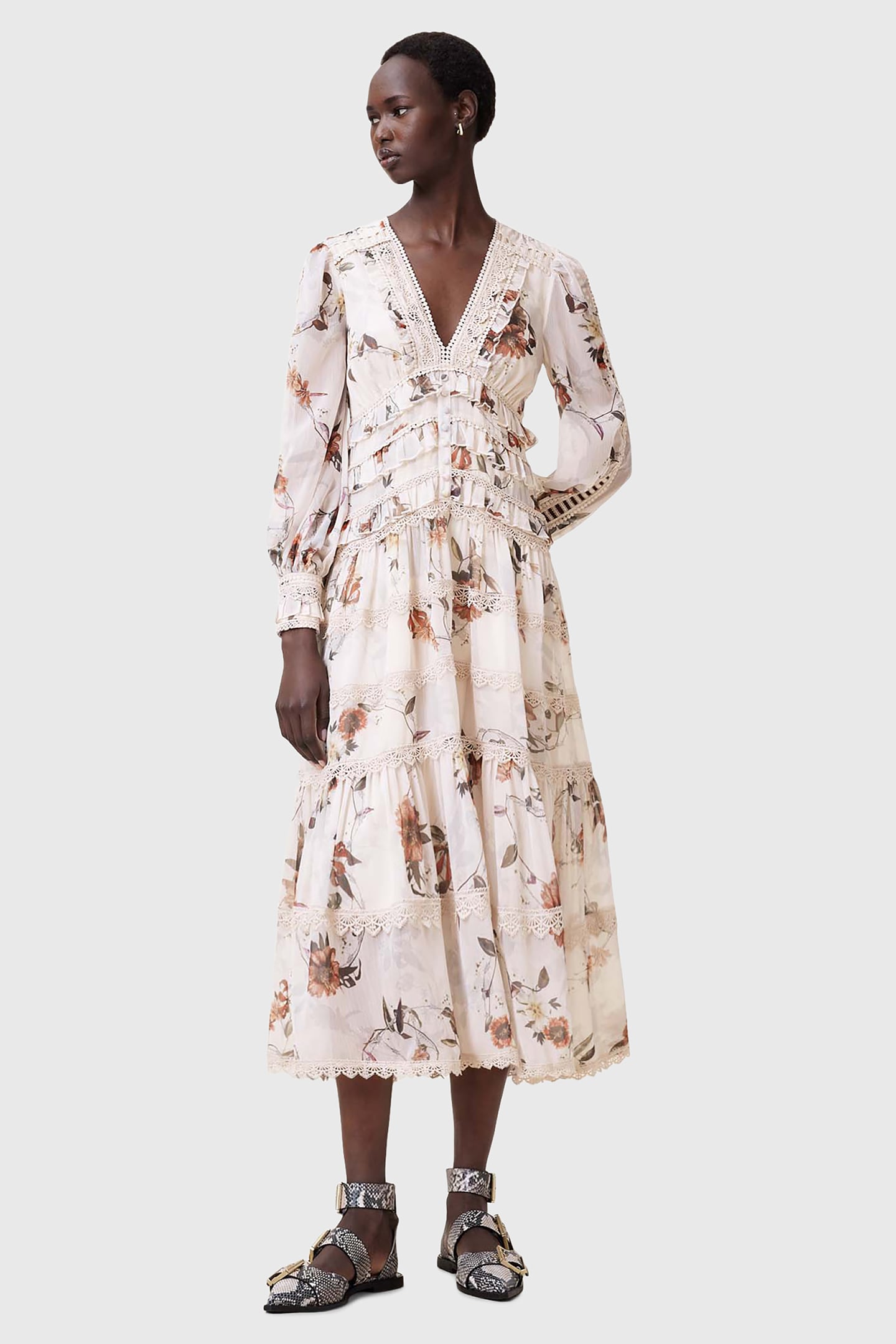ZORA MIDI DRESS UNITY ECRU WHITE 4