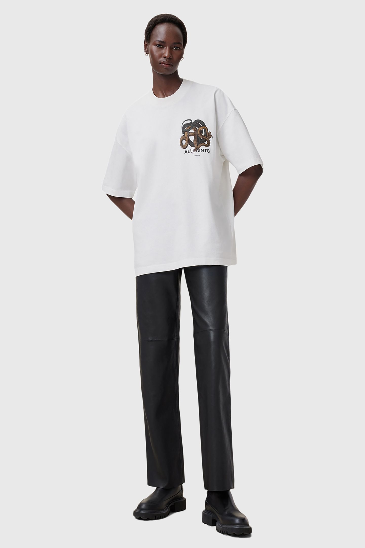RETICULATE ETTA TEE CHALK WHITE 3
