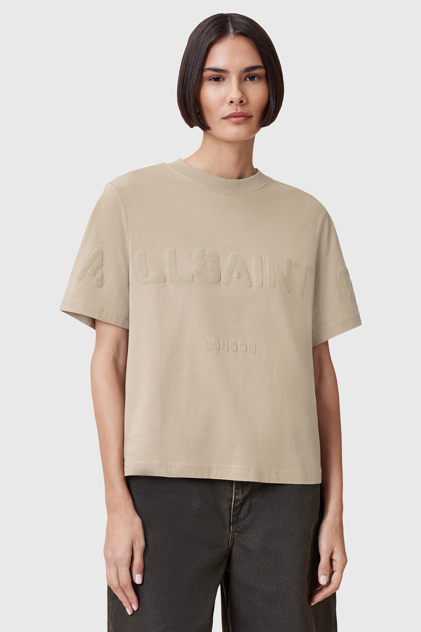 LISA BIGGY TEE LIGHT ASH GREEN 1