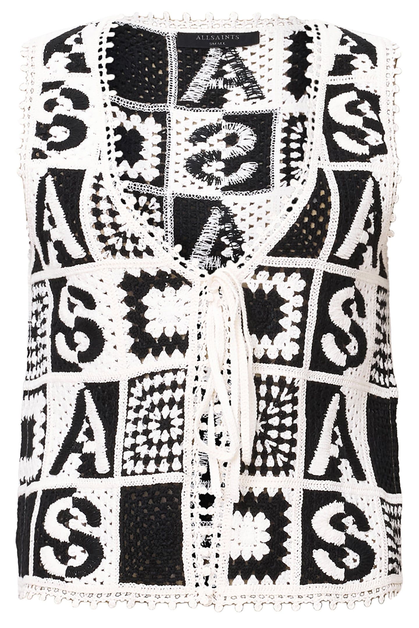 FLORENCE WAISTCOAT BLACK/CHALK WHITE 4