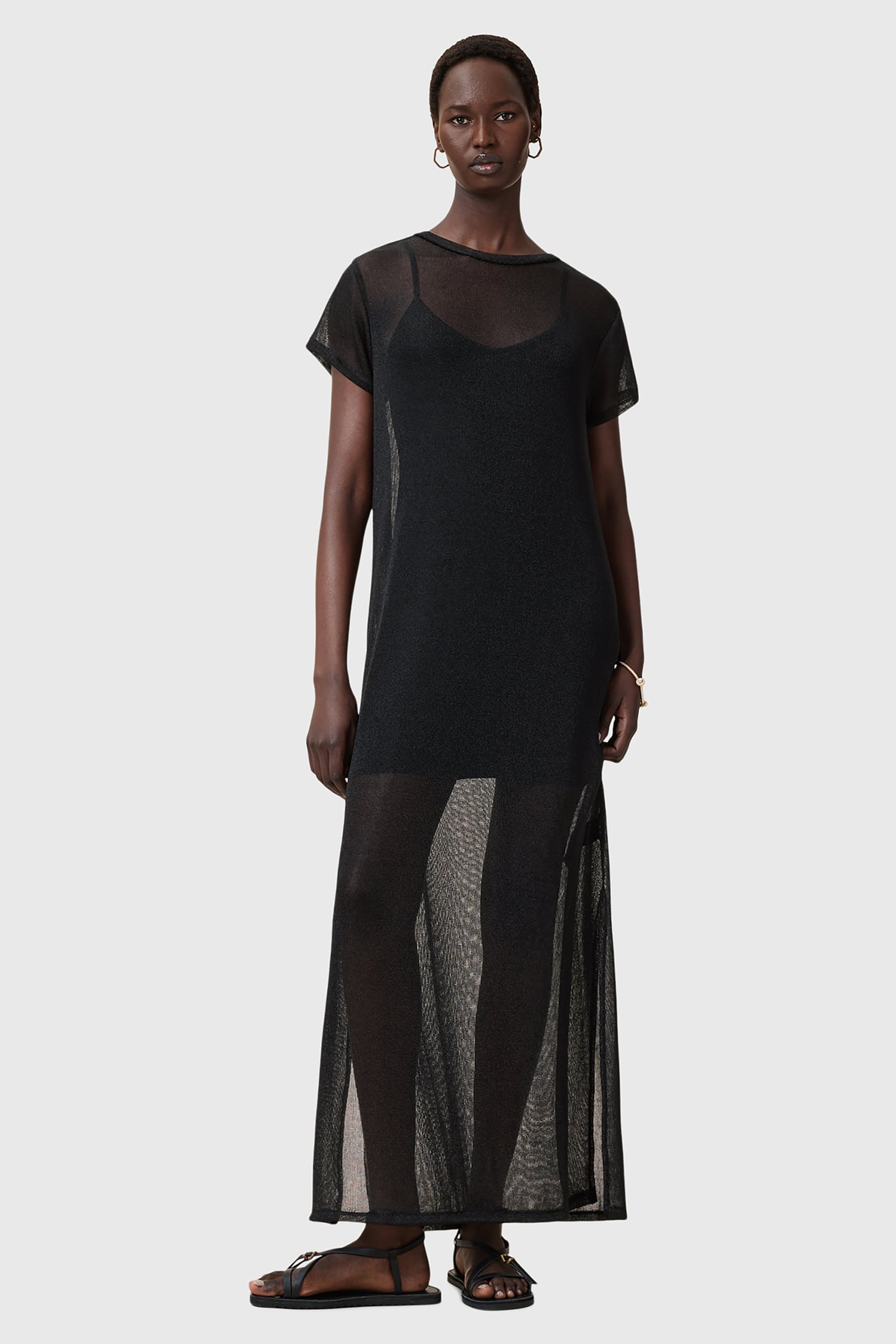 THEA SPARKLE DRESS BLACK 1