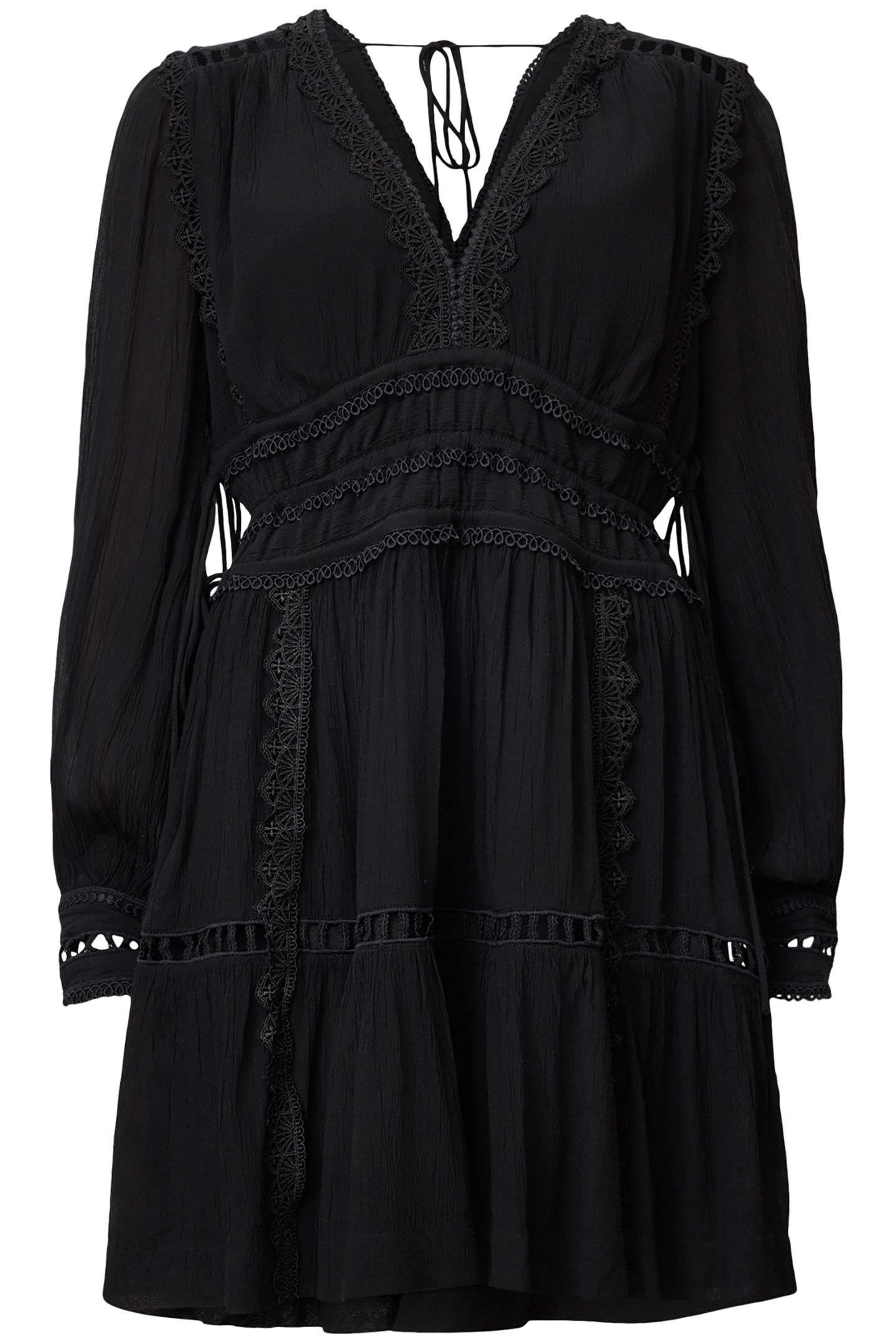 XANTHE LS MINI DRESS BLACK 2