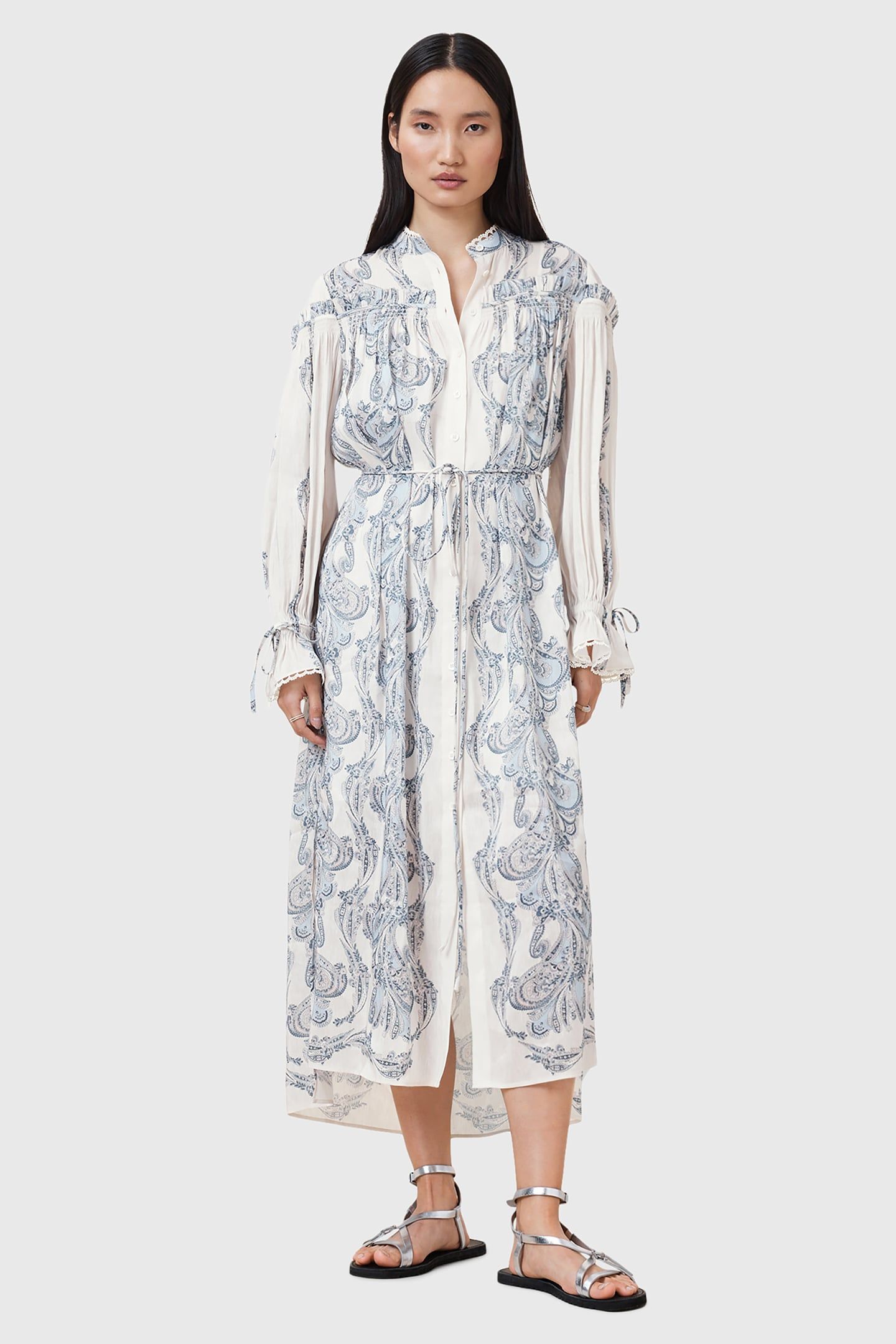 DELPHINE SHIRT DRESS LITA SOFT BLUE 1