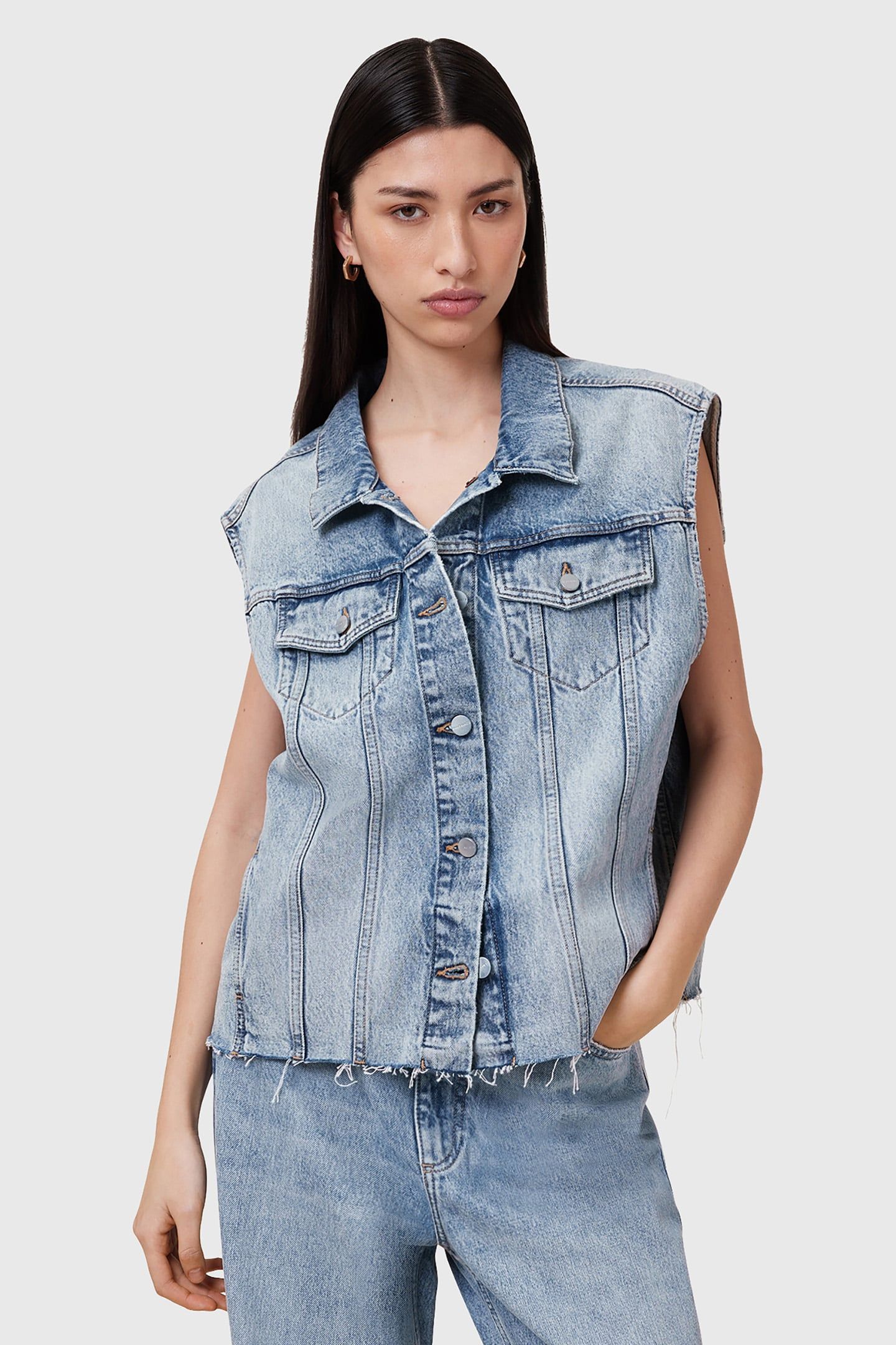 LAURA EMB SL JACKET LIGHT INDIGO 1