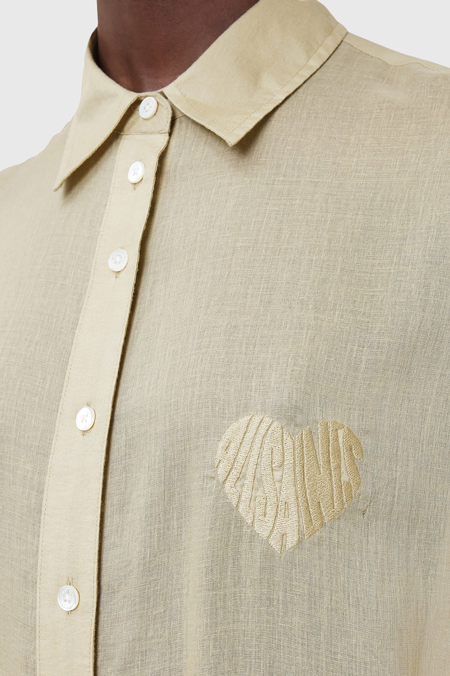 EZRA SHIRT DRESS OLIVE YELLOW 9