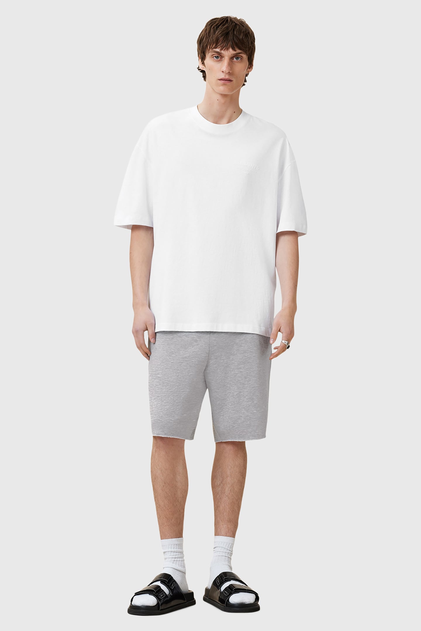 HELIX SWEATSHORT GREY MARL 3