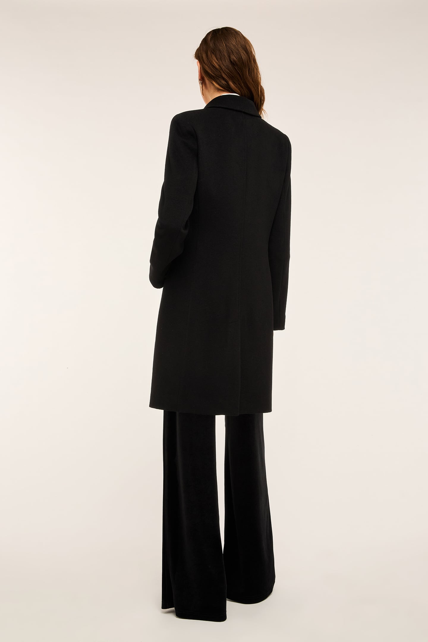 SINGLE-BREASTED SLIM FIT COAT BLACK 3