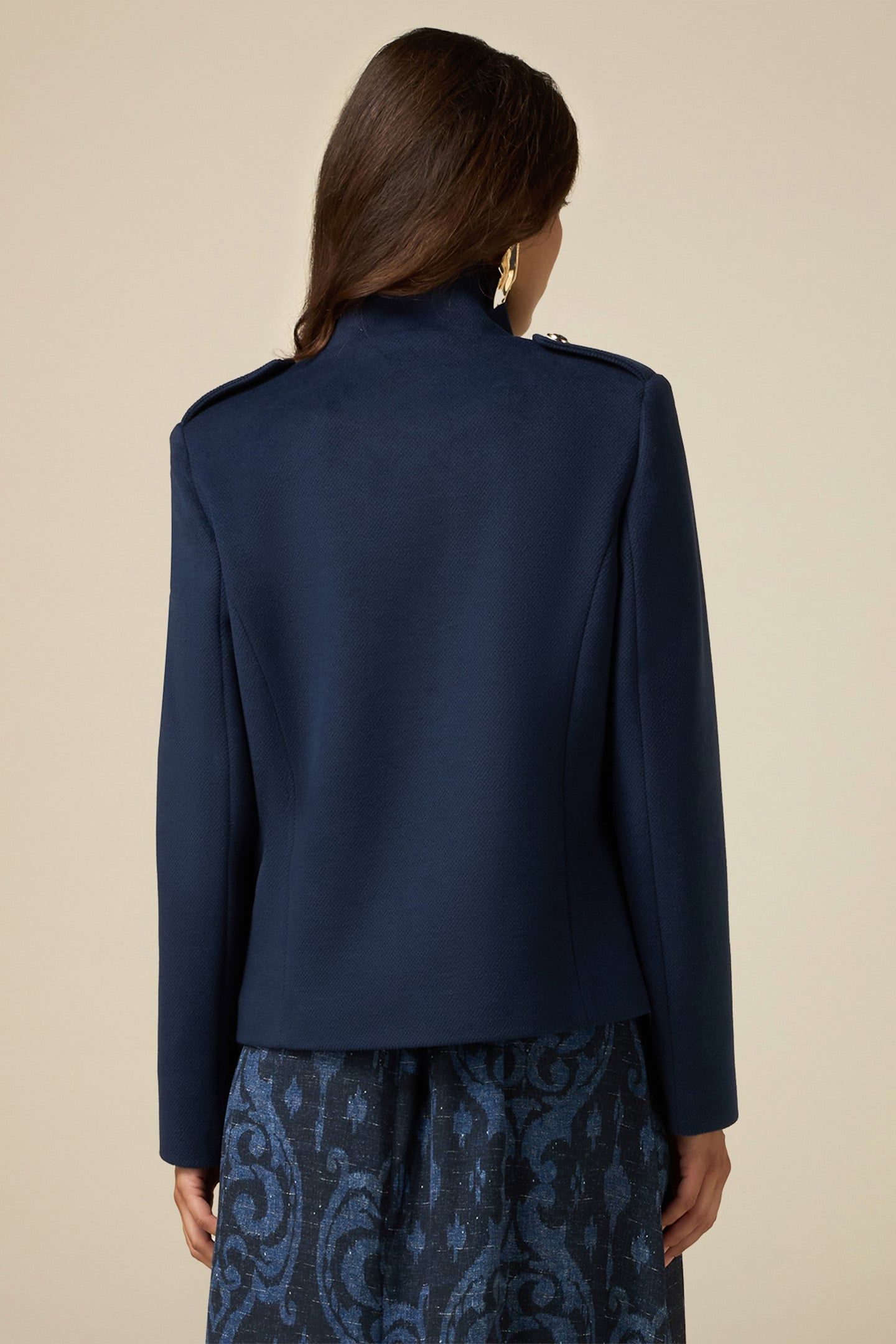 SHORT MILITARY COAT BLUE 2