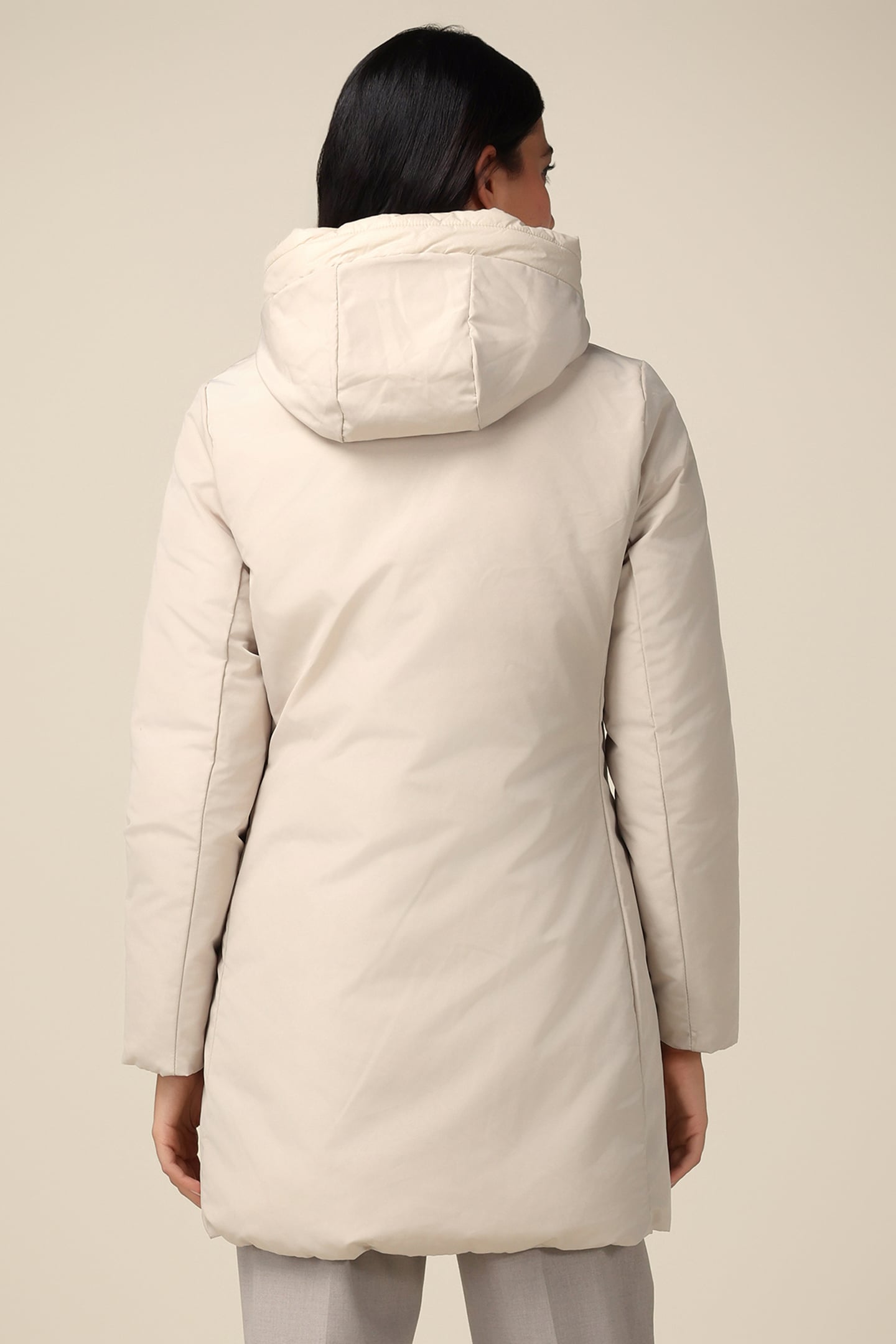 REVERSIBLE PARKA WITH HOOD WHITE 2