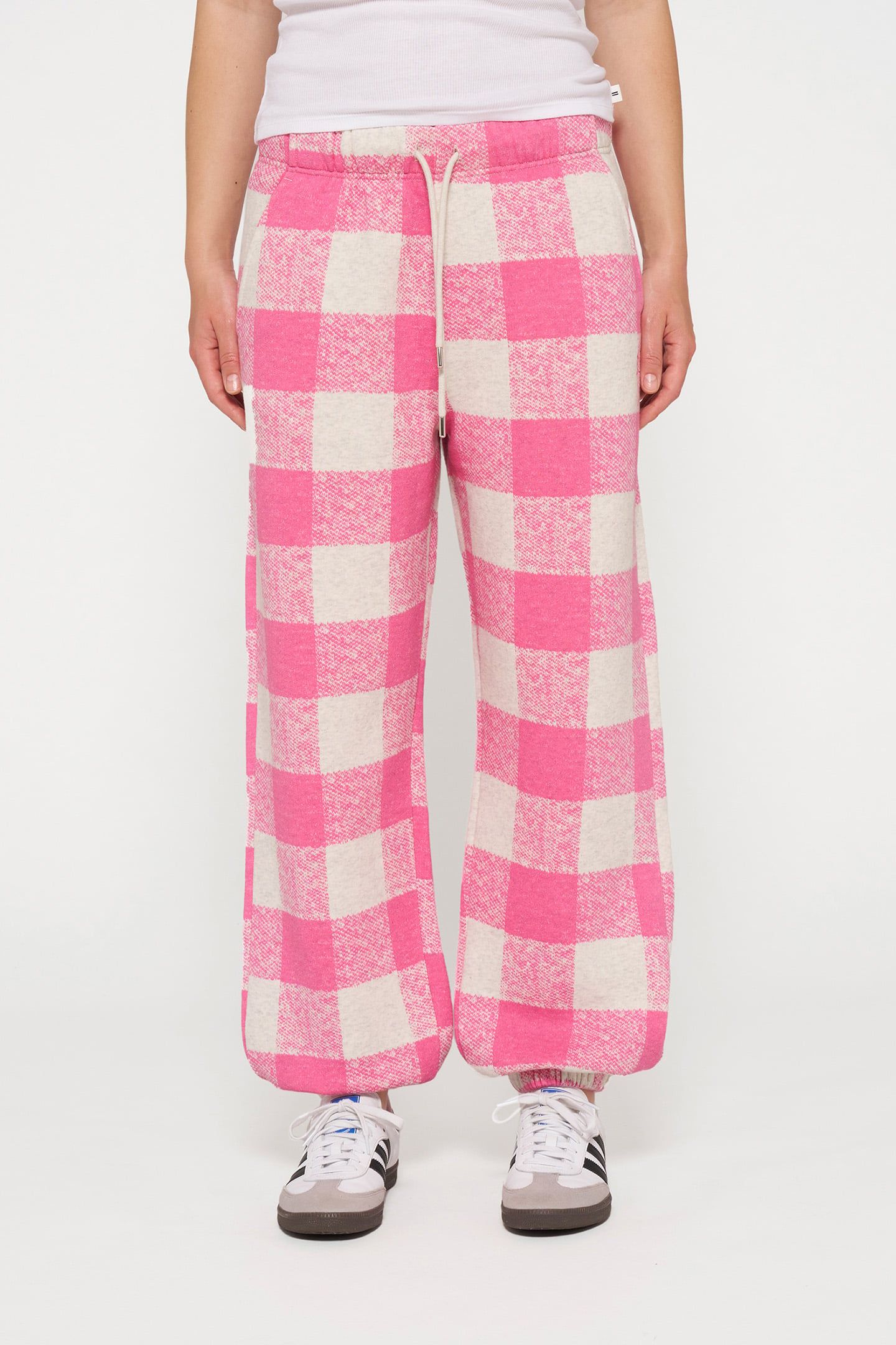 BAR JOGGER FOAM CHECK BRIGHT PINK 1