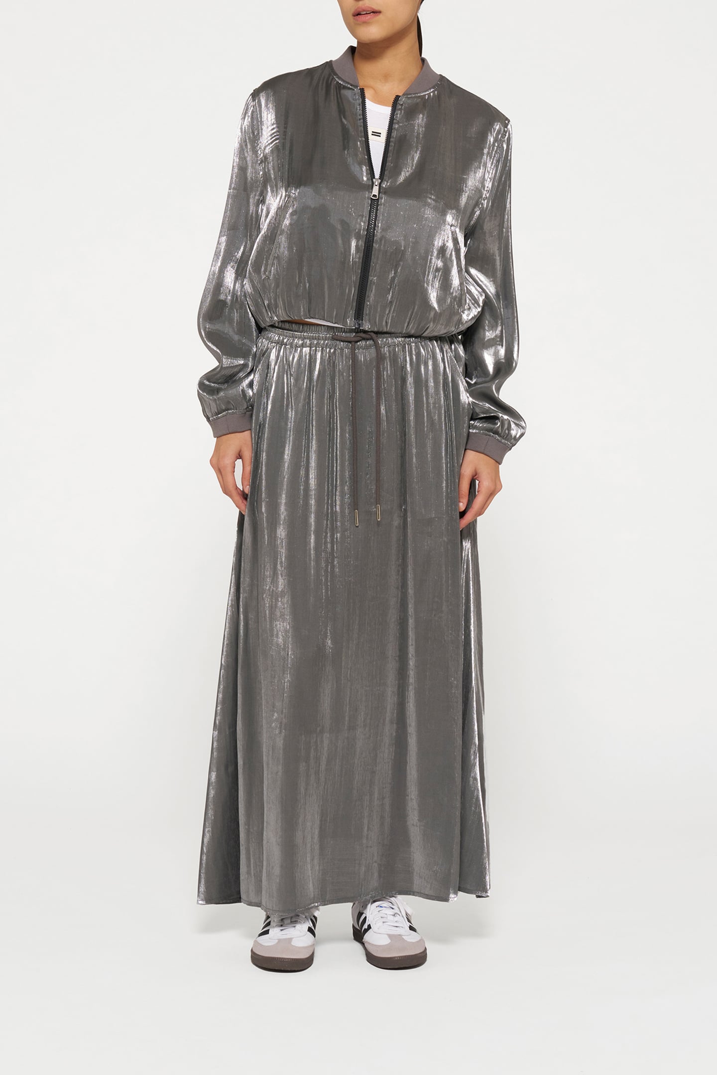 SHINY SKIRT SILVER 6