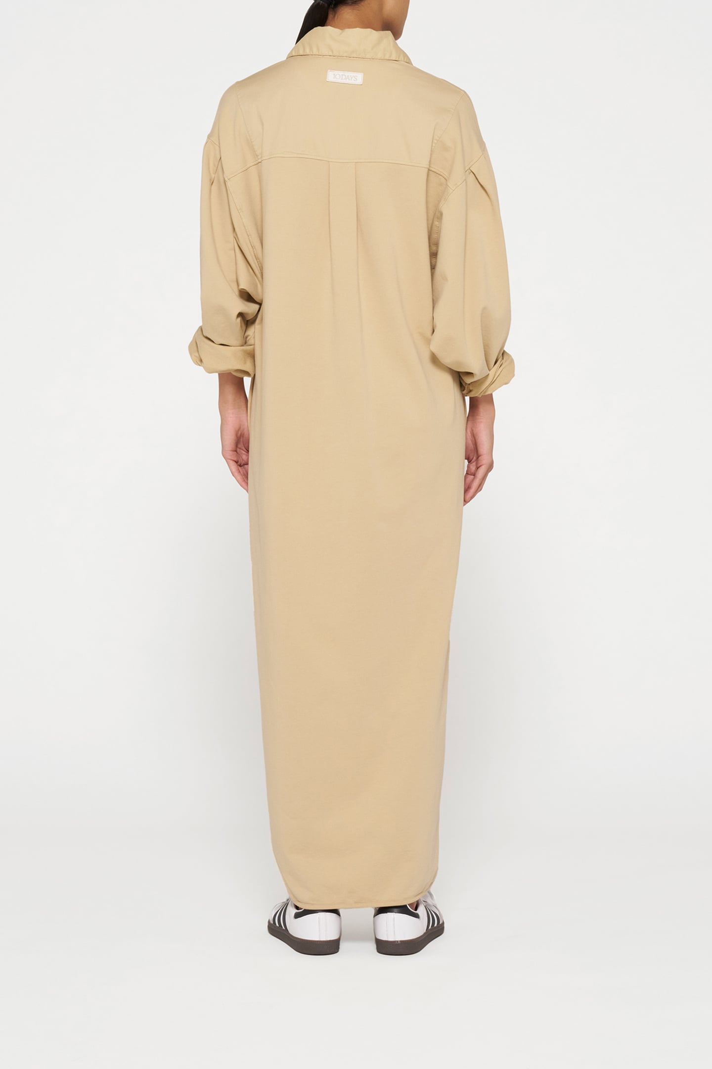 THE BILLIE DRESS POPLIN LIGHT LATTE 2