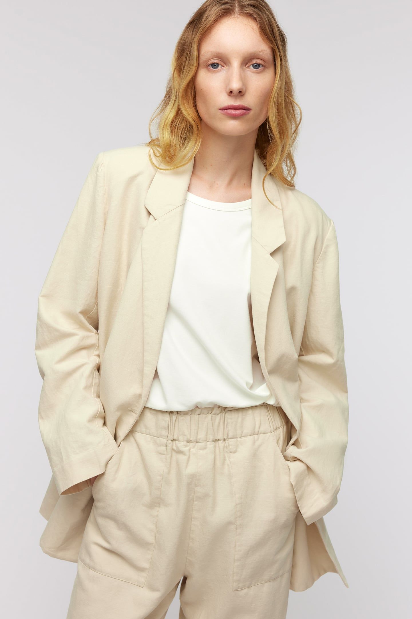KELSEY BLAZER SAND 1