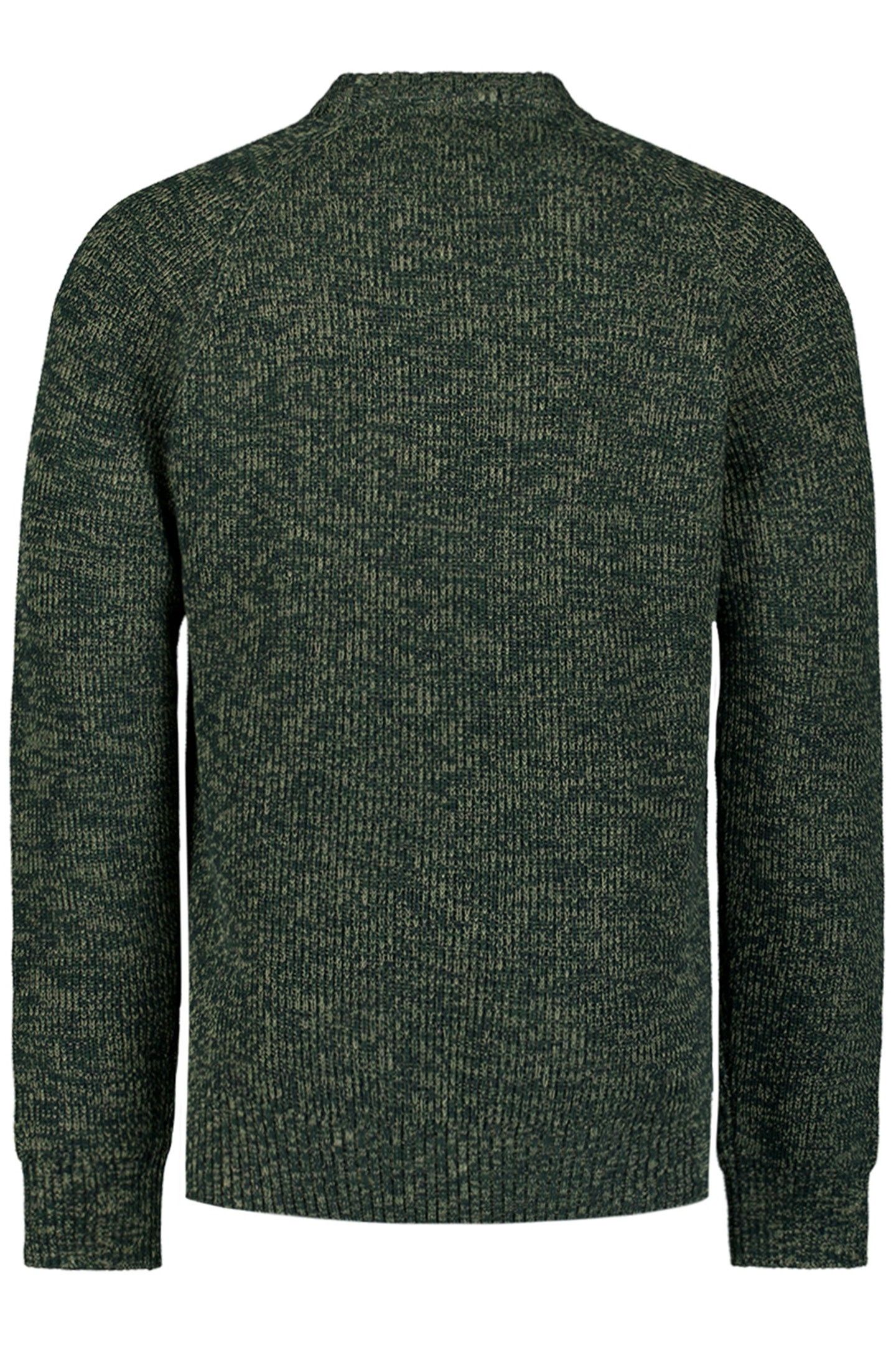 PULLOVER CREWNECK 3 COLOURED RIB DARK GREEN 5