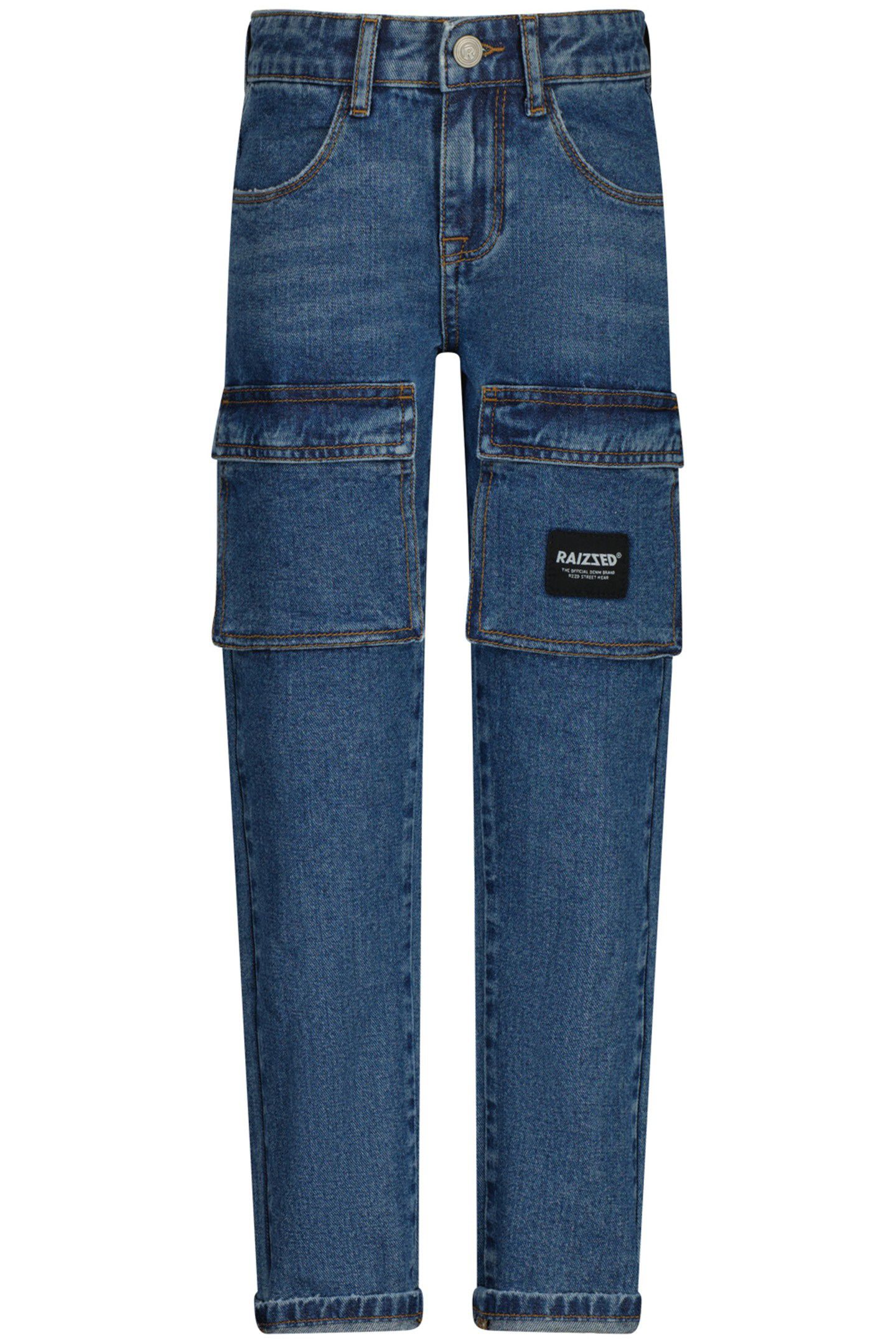 BOYS DENVER CARGO JEANS VINTAGE BLUE 1