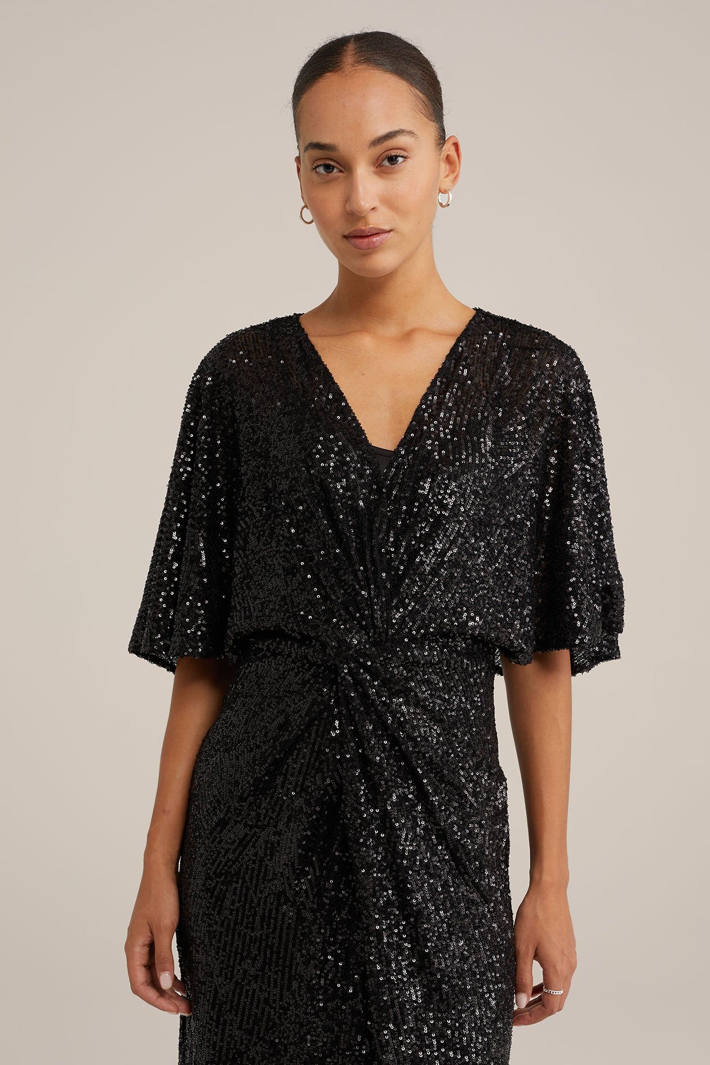 DRESS MID LENGTH BLACK 4