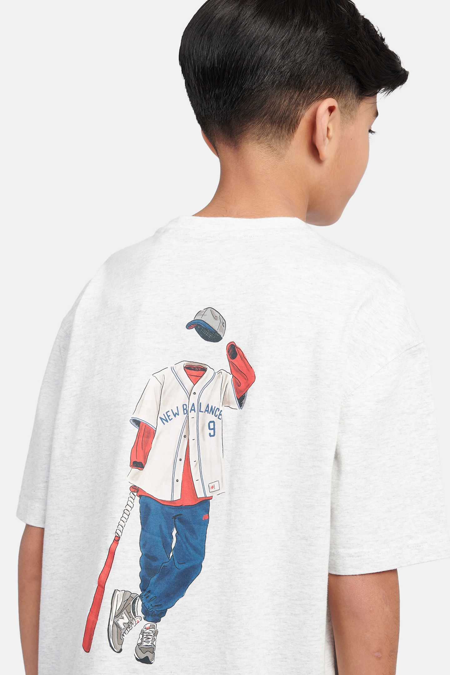 BOYS BASEBALL PLAYER BACK MADE IN USA GRAPHIC TEE 8
