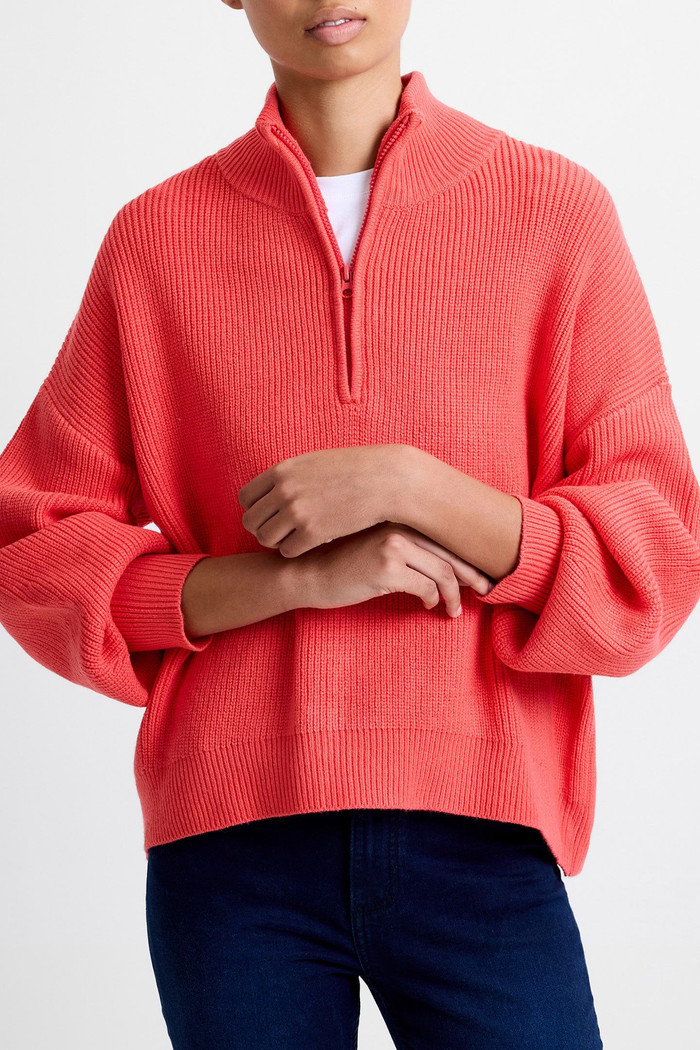 BABYSOFT HALF ZIP JUMPER CAYENNE RED 3